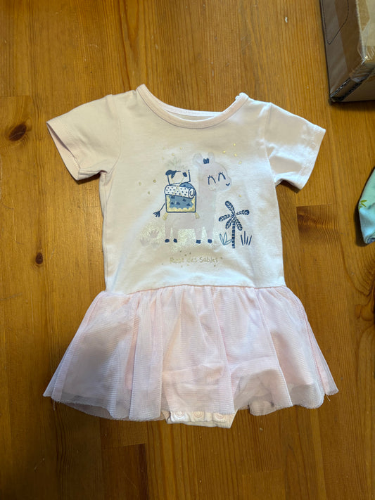 Barboteuse tutu souris mini 6-9 mois
