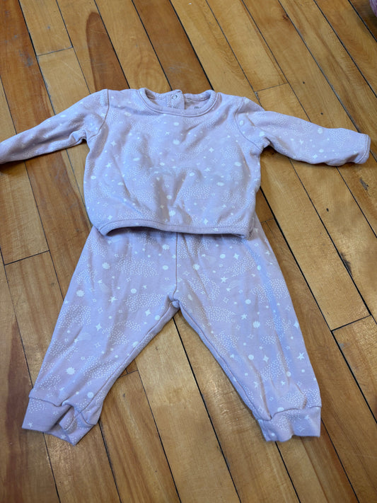 Ensemble pyjama rabbit moon organic 6-9 mois