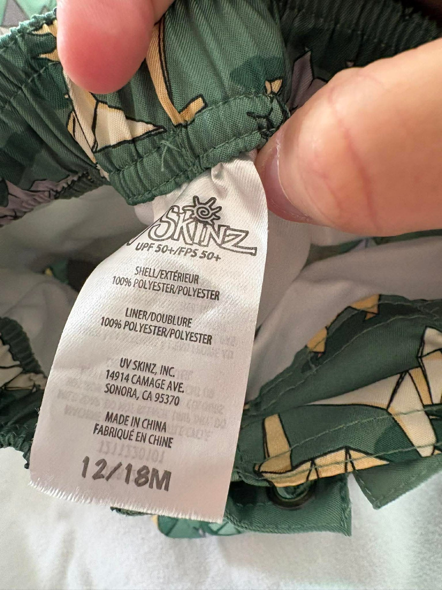 Costume de bain 12-18 mois uvskin état neuf