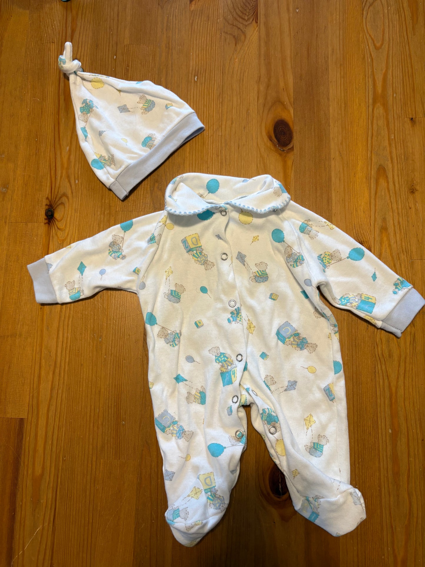 Pyjama nouveau-née style vintage
