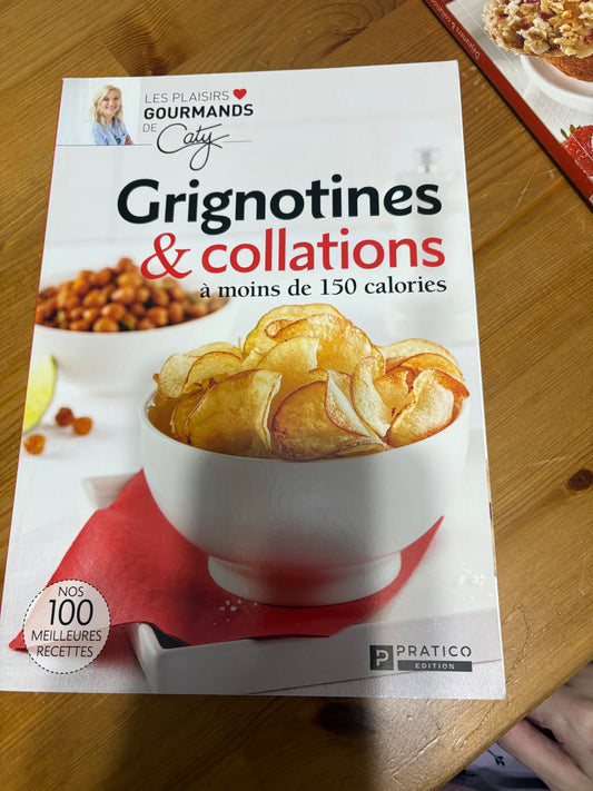 Livre de recette Les recette gourmande de Caty ( grignotine et collation ) valeur 14$
