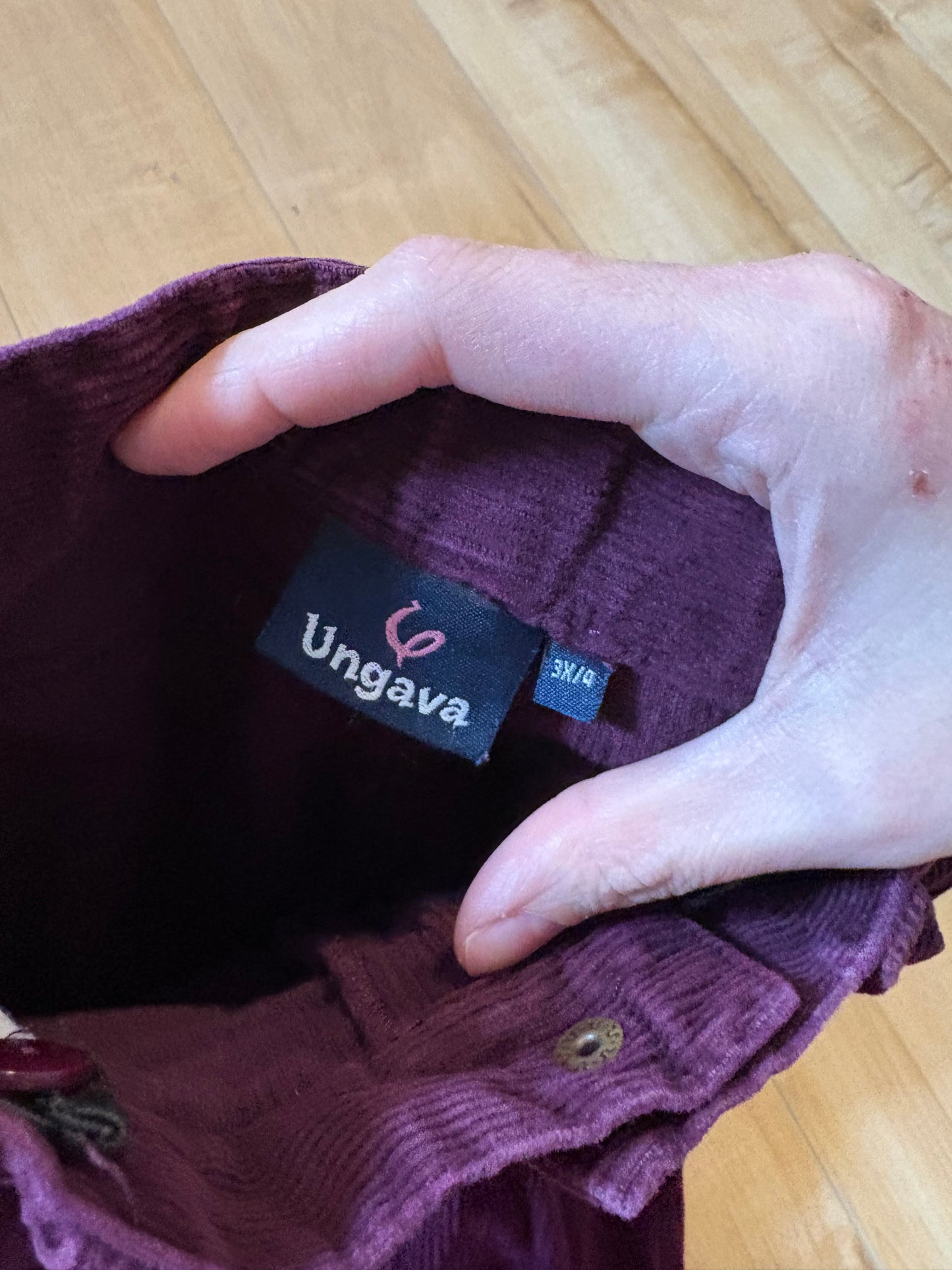 Pantalon velour vintage ungava 3-4 ans 💜