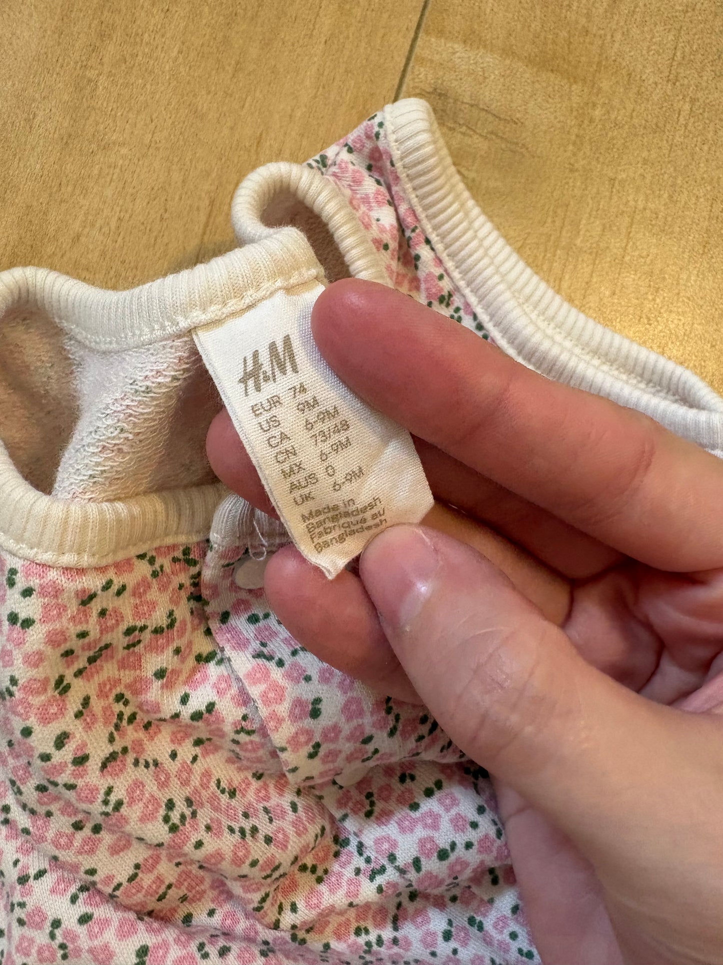 Barboteuse h&m 6-9 mois *