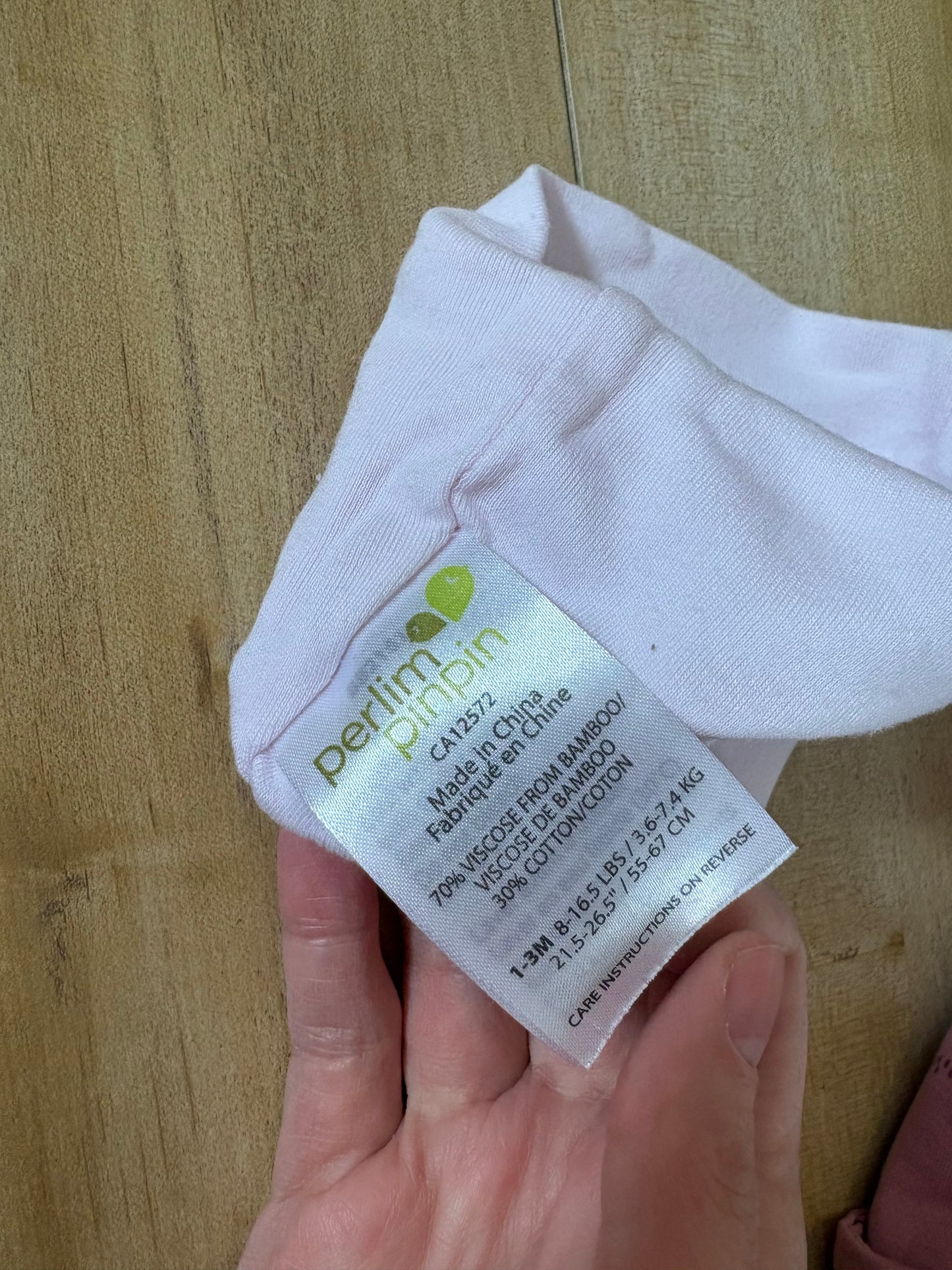 Bonnet perlim pinpin 0-3 mois viscose bambou