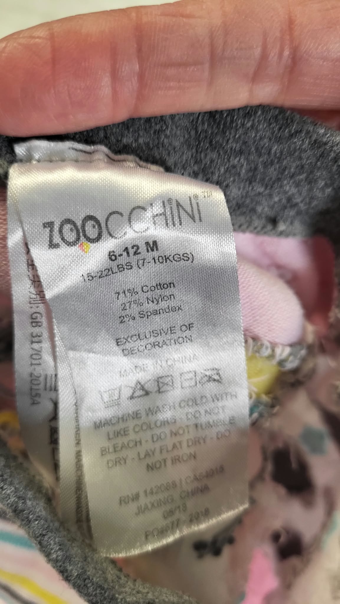 Legging zoocchini 6-12 mois