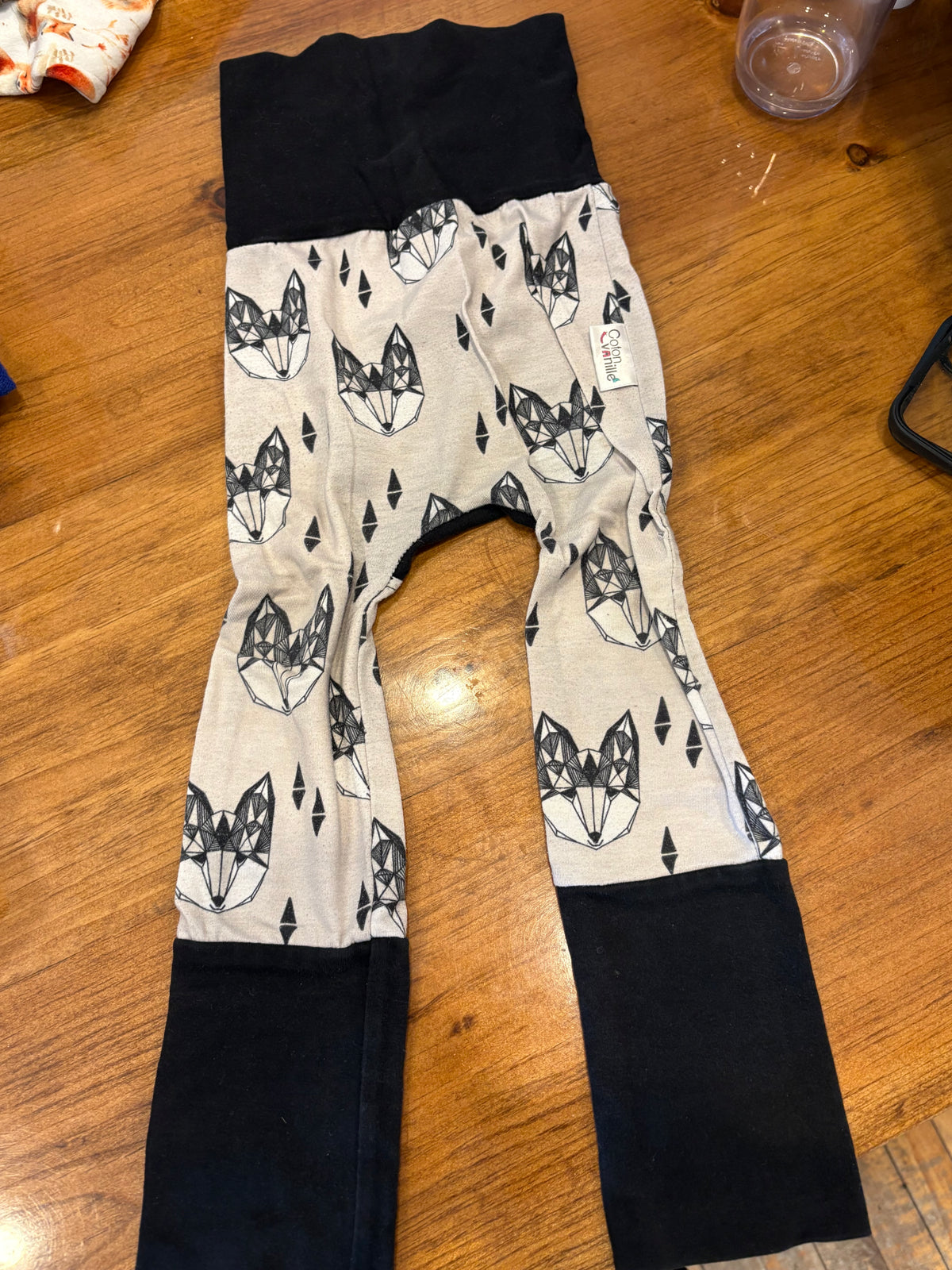 Pantalon évolutif coton vanille 18-3T environs (cmb)