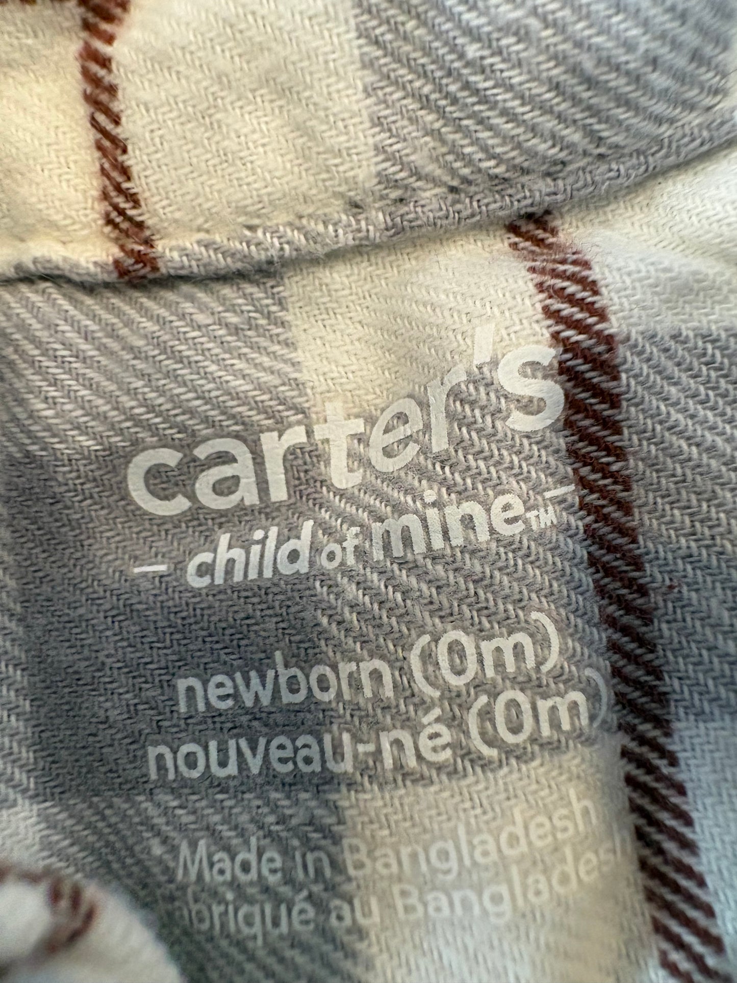 Chemise douce carter's nouveau née