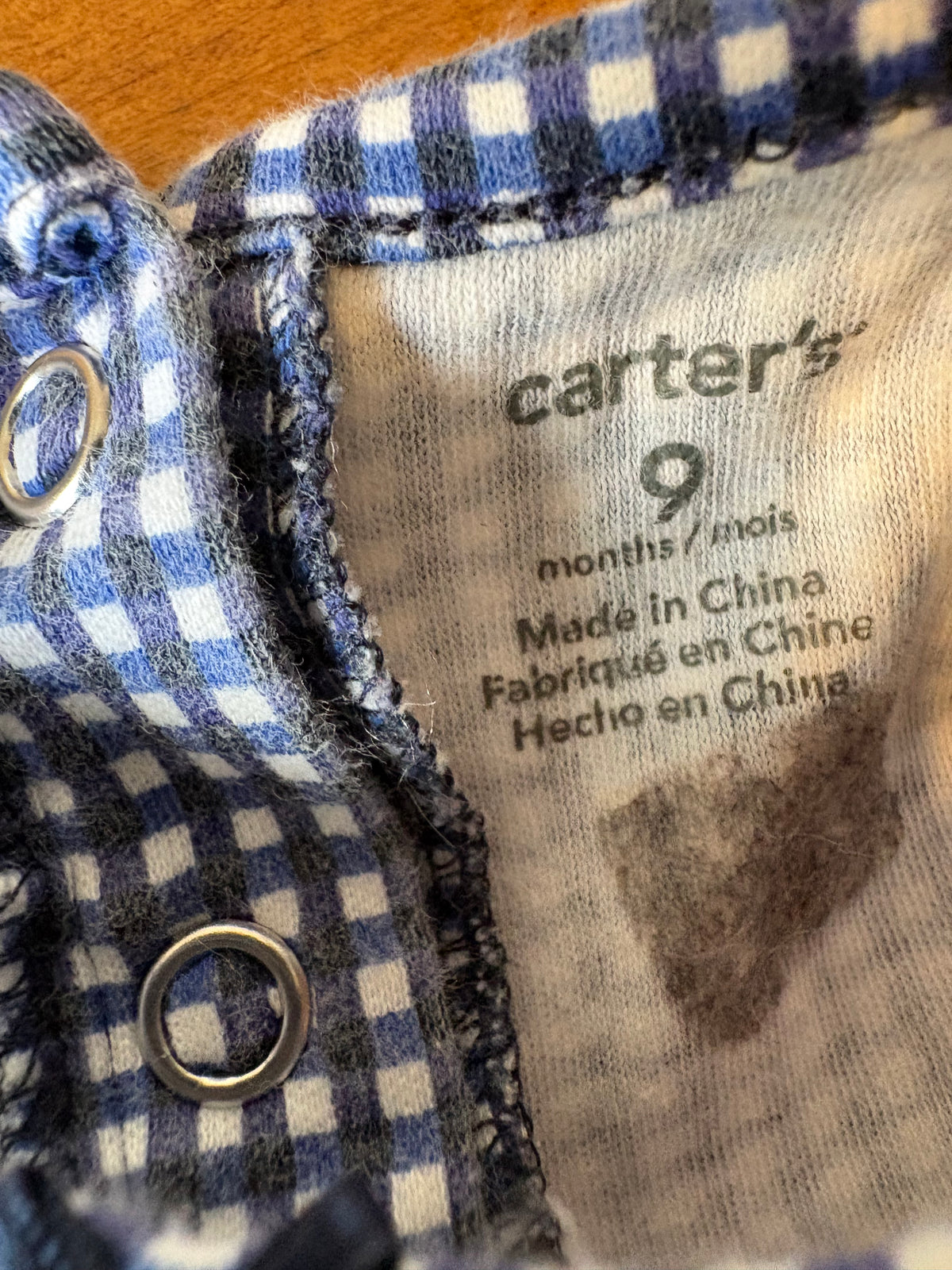 Robe carter's 9 mois (cmb)
