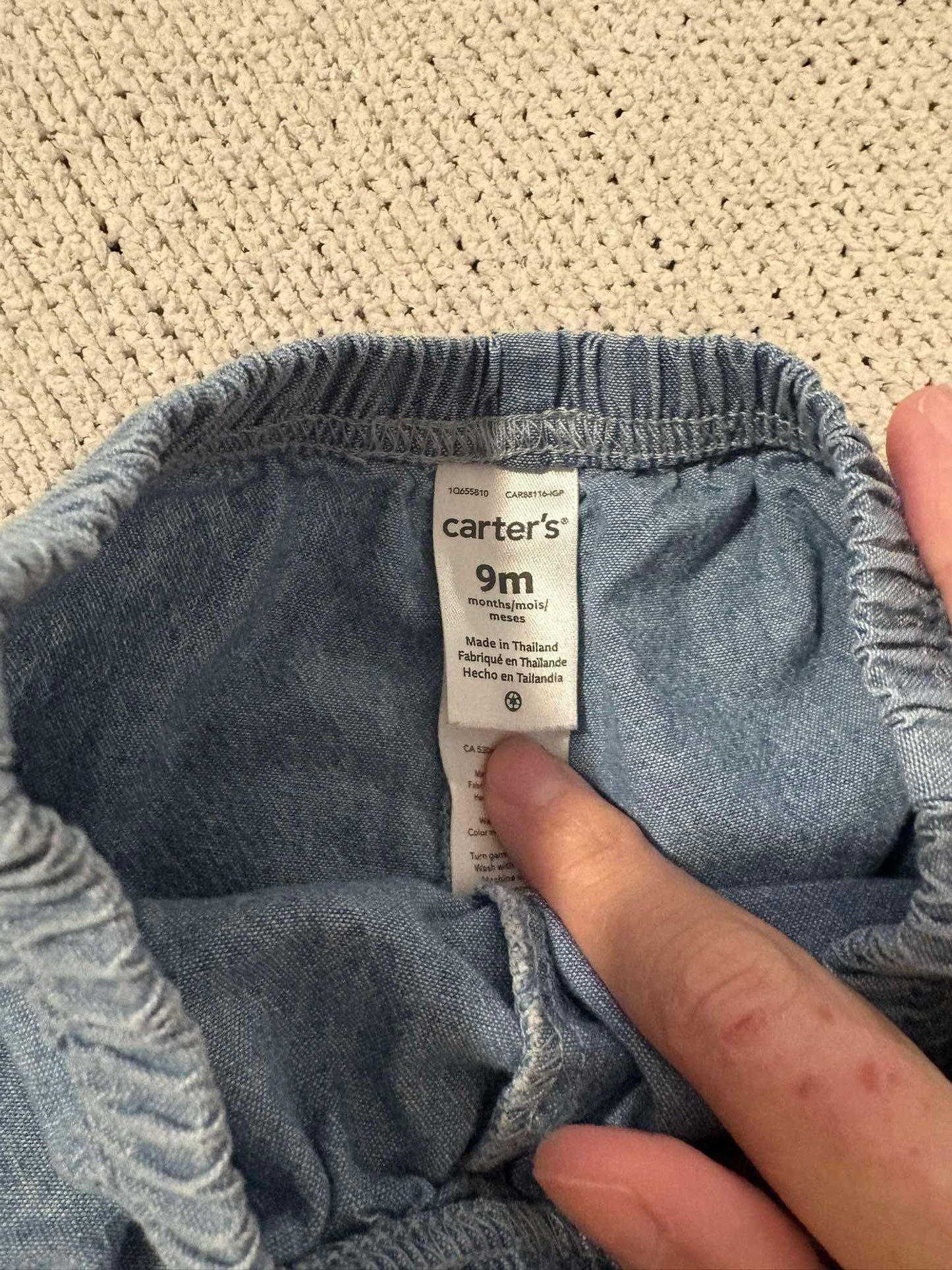 short Carter 9 mois