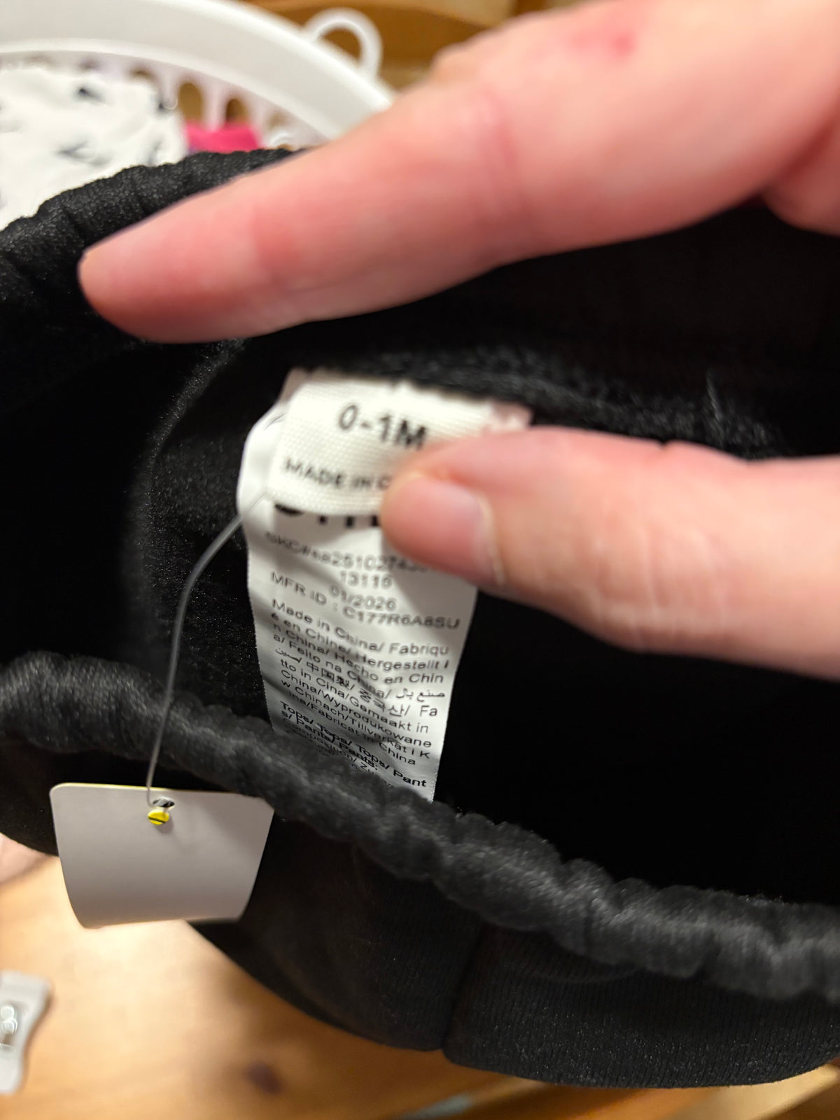 Pantalon doublé 0-1 mois neuf