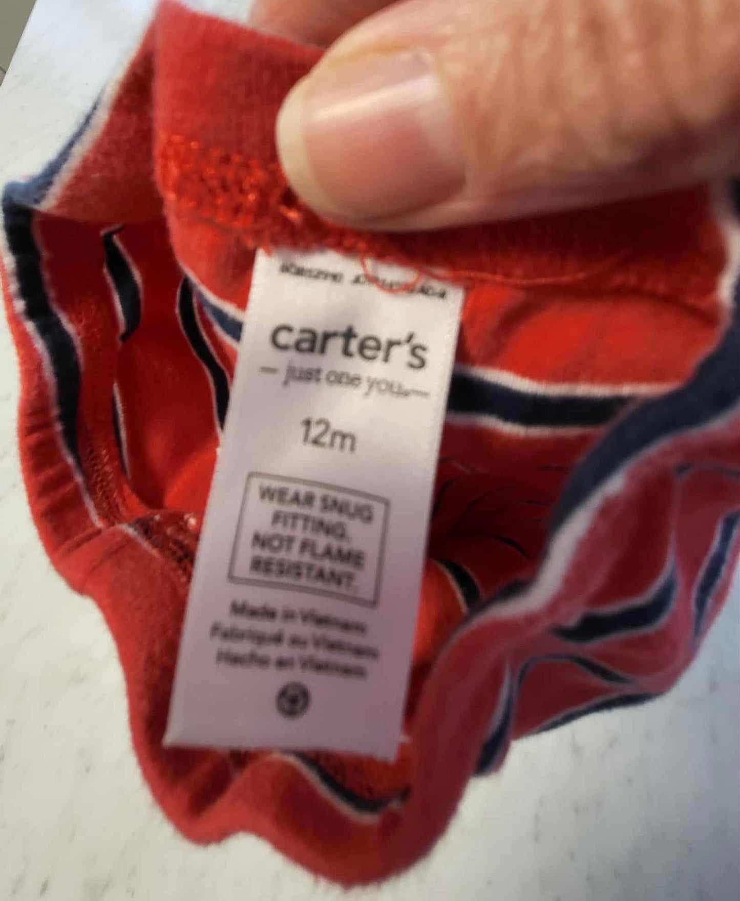 Short carter’s 12 mois