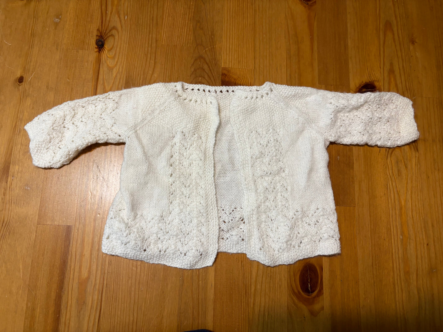 Magnifique tricot 3-12 mois environ vintage 1940/50