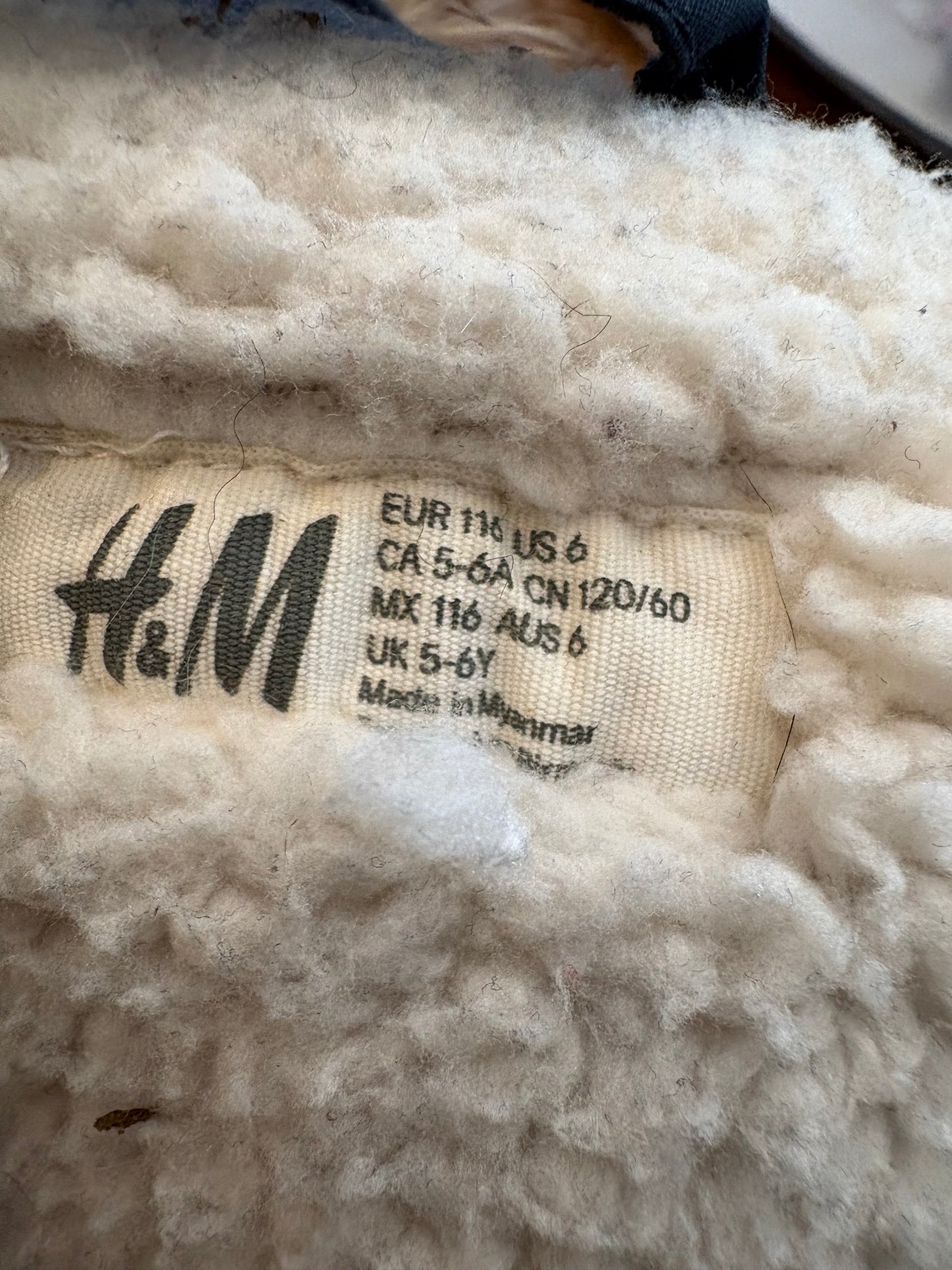 Manteau h&m 5-6 ans (cmb)*