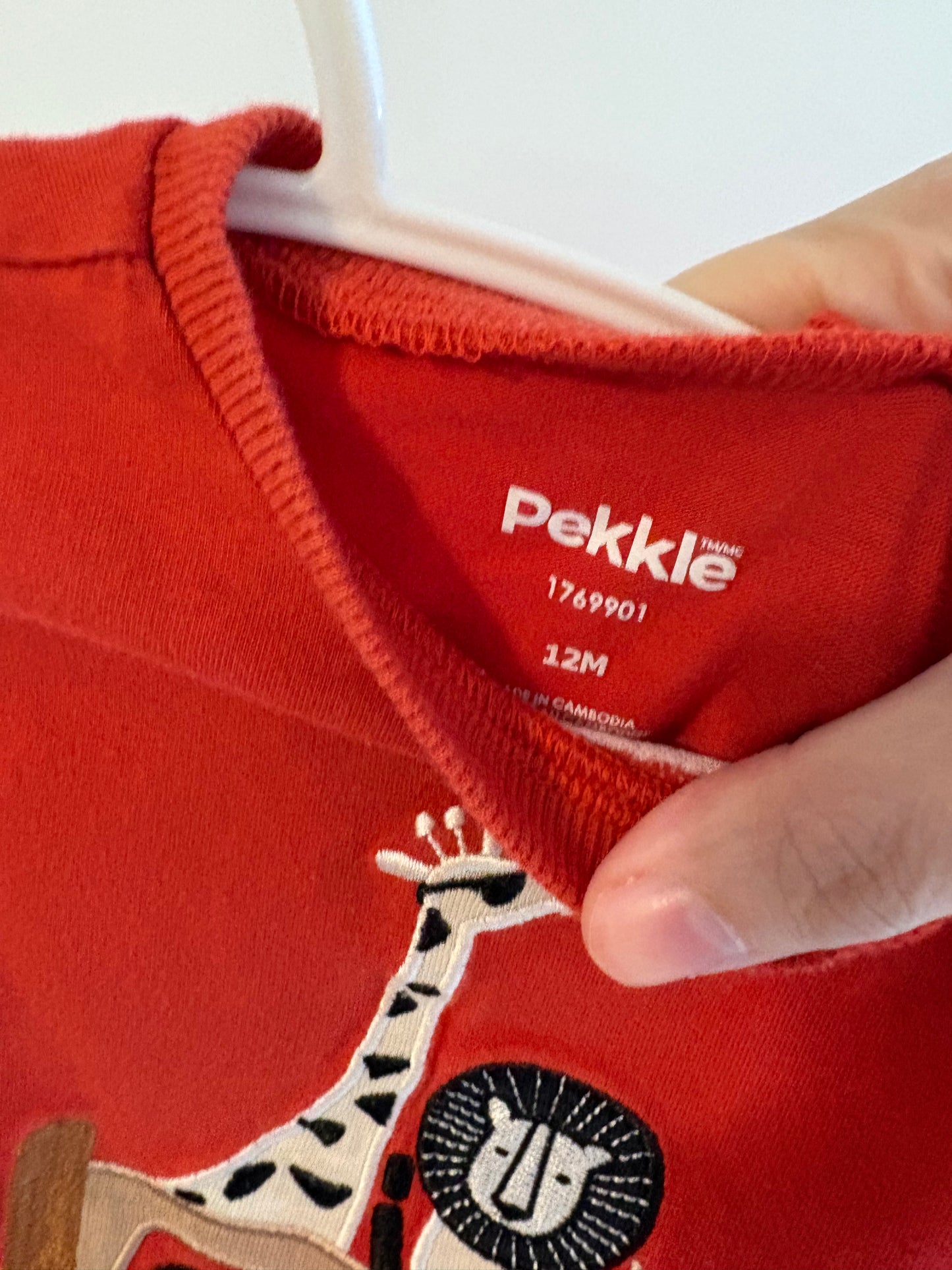 t-shirt pekkle 12 mois
