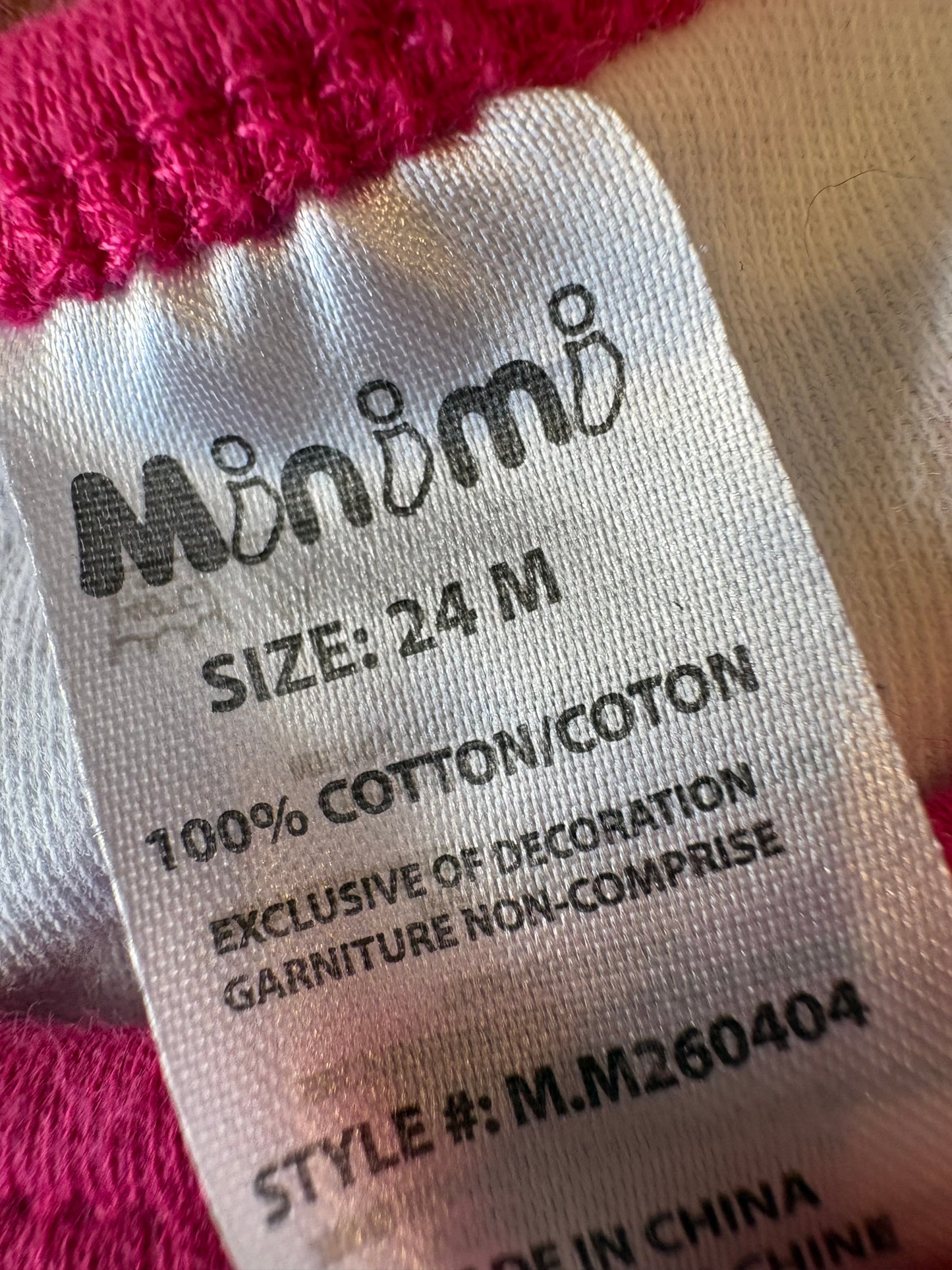 Cache couche minimi 24 mois (cmb)
