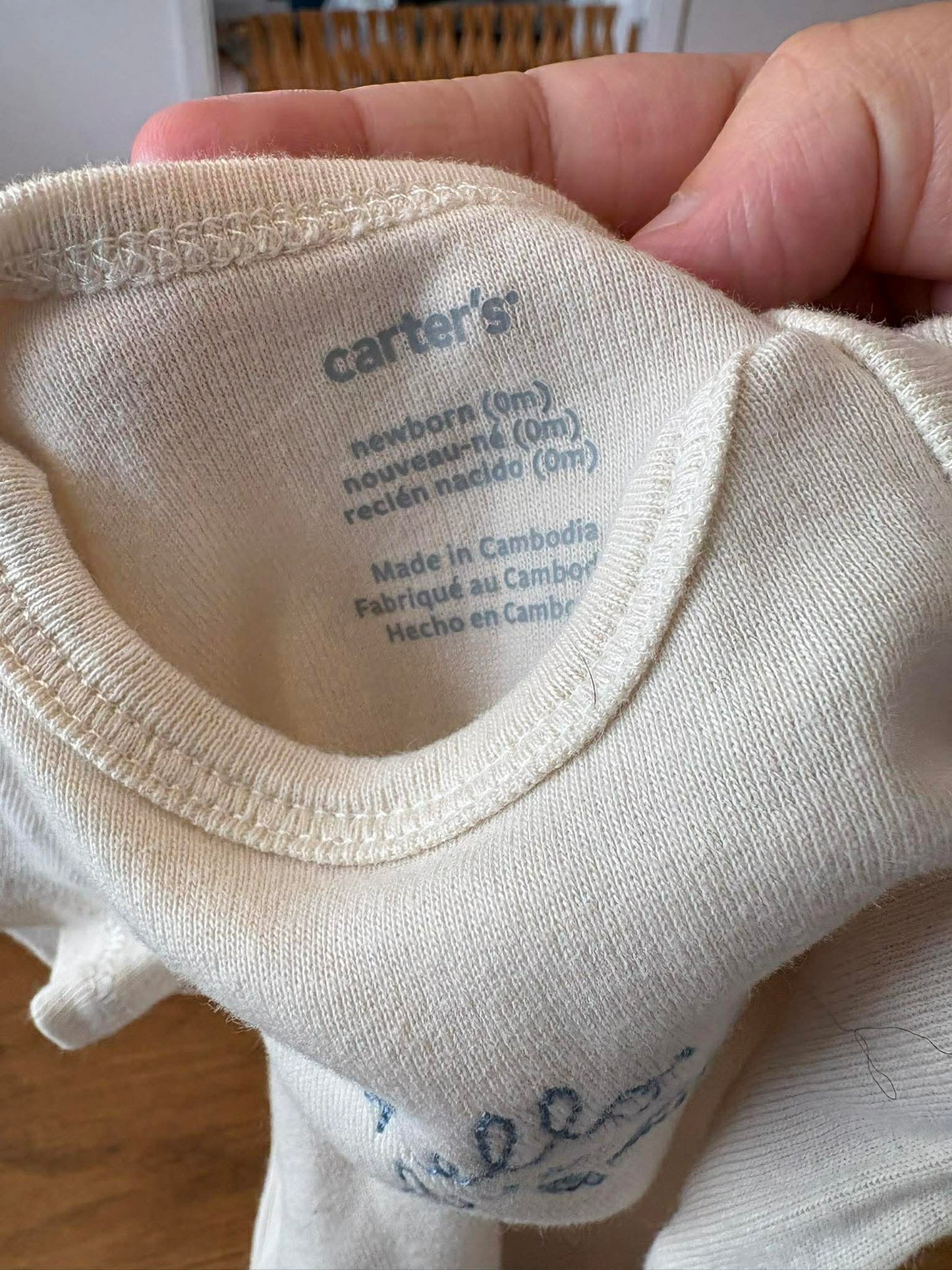 Cache-couche carter’s newborn neuf