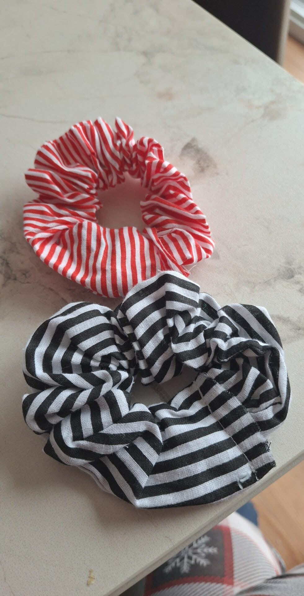 Ensemble 2 chouchou rayé