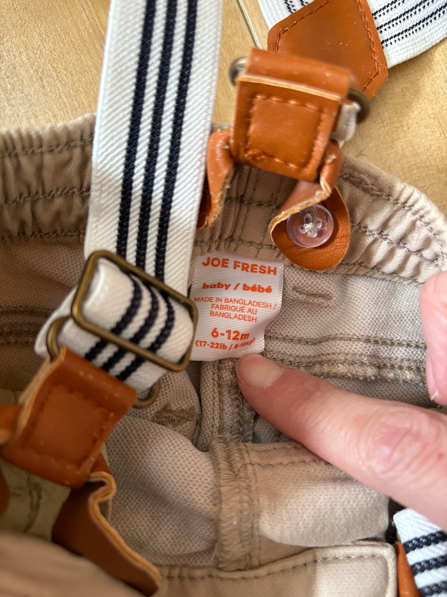 Pantalon joe fresh 6-12 mois neuf (consignationML)