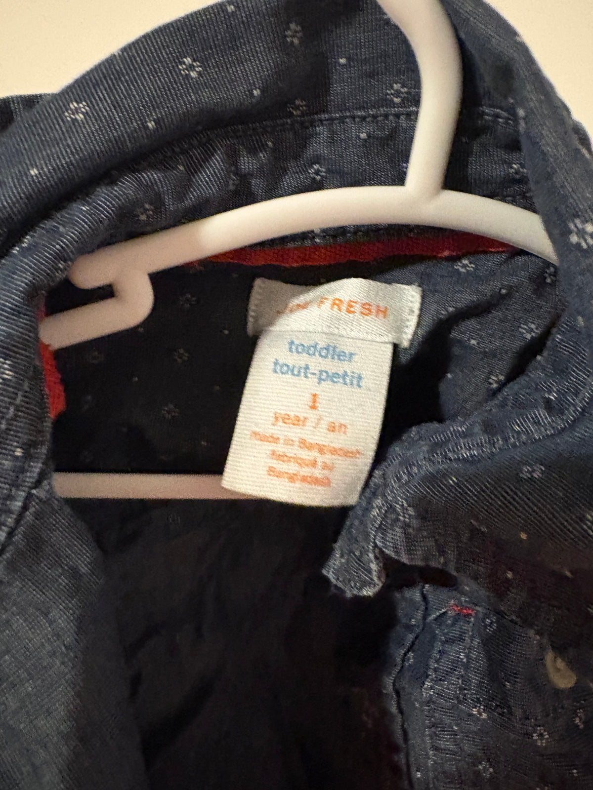 Chemise joe fresh 1 ans état neuf