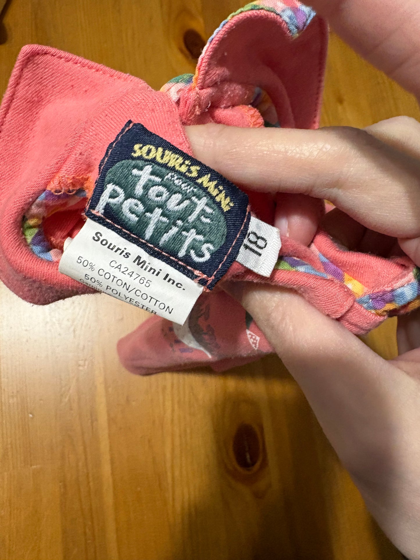 Camisole souris mini vintage 18 mois