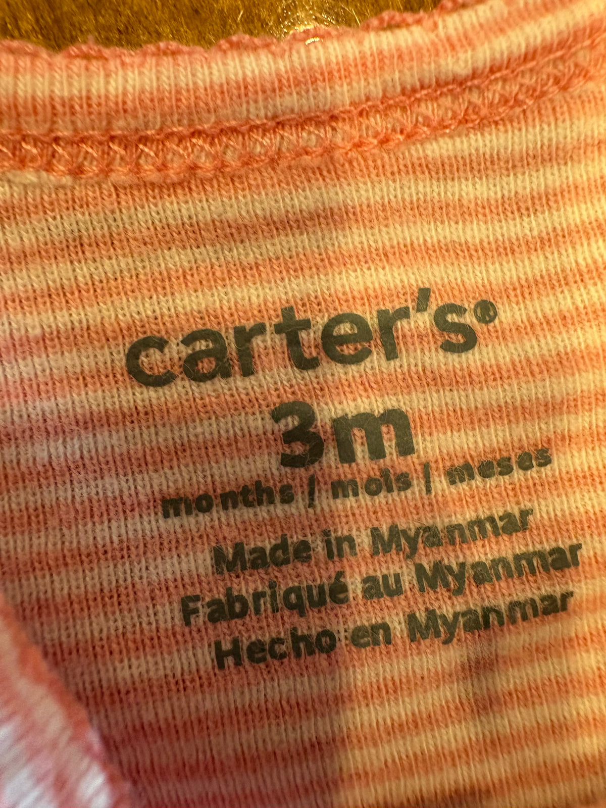 cache couche carter's 3 mois (cmb)