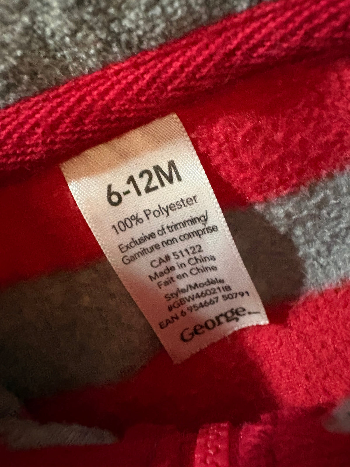 Veste sans manche 6-12 mois (cmb)