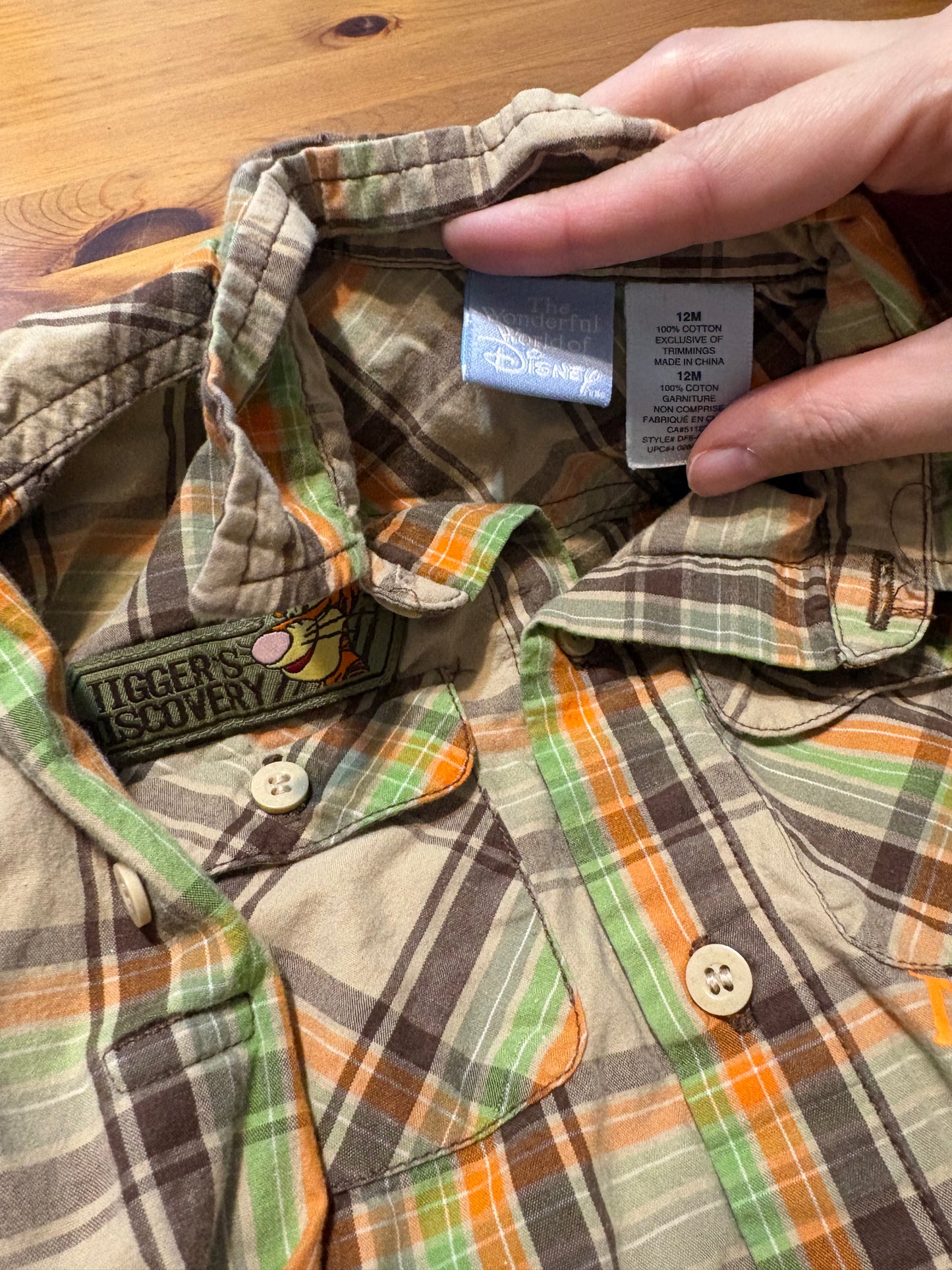 chemise disney tigrou 12 mois