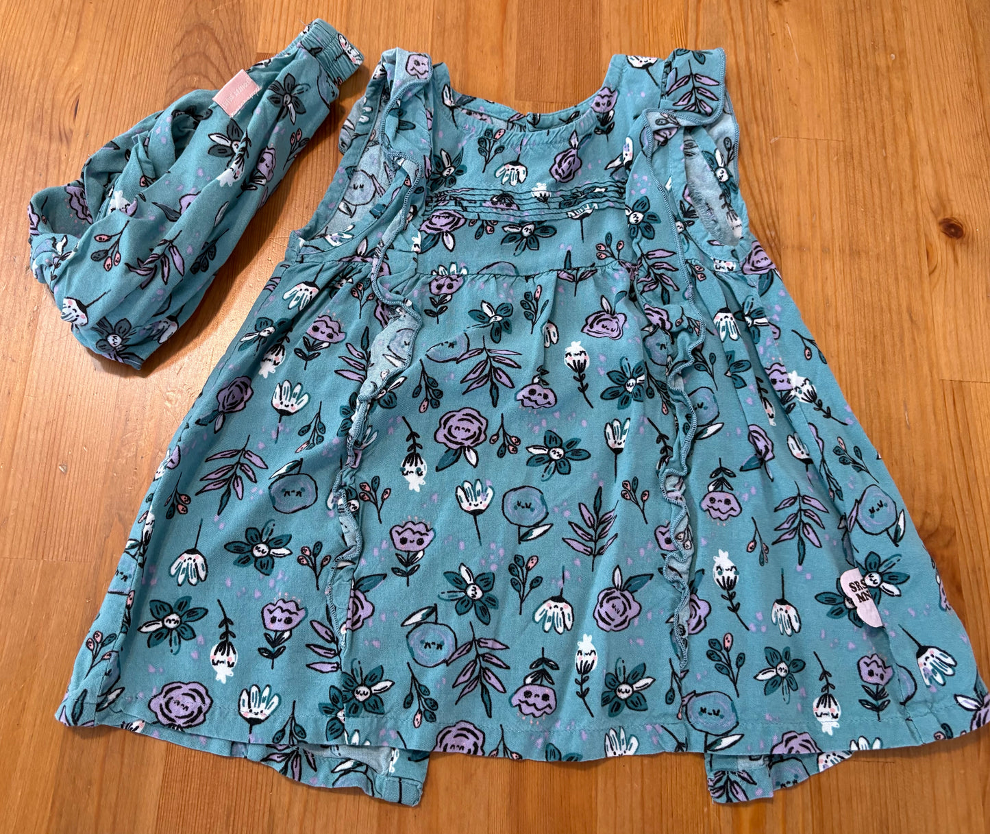 Robe et bandeaux souris mini 6-9 mois état neuf