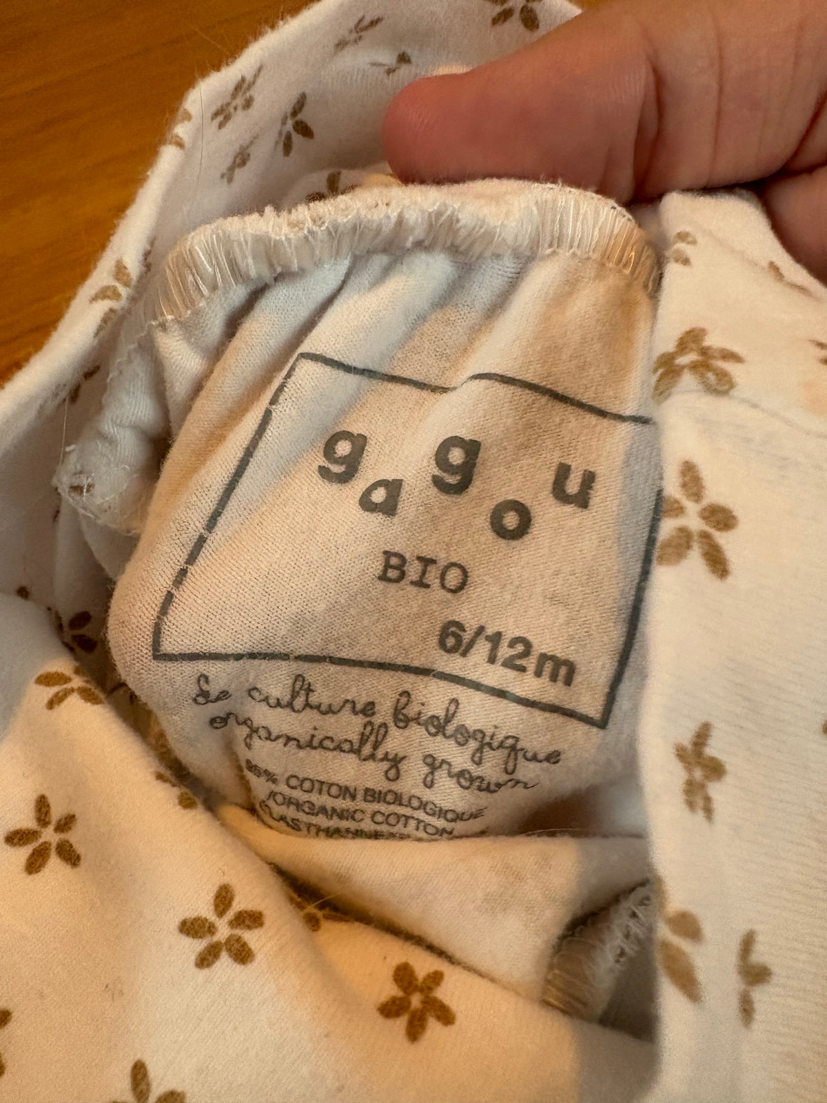 Pantalon évolutif 6-12 mois gagou tagou (cmb)