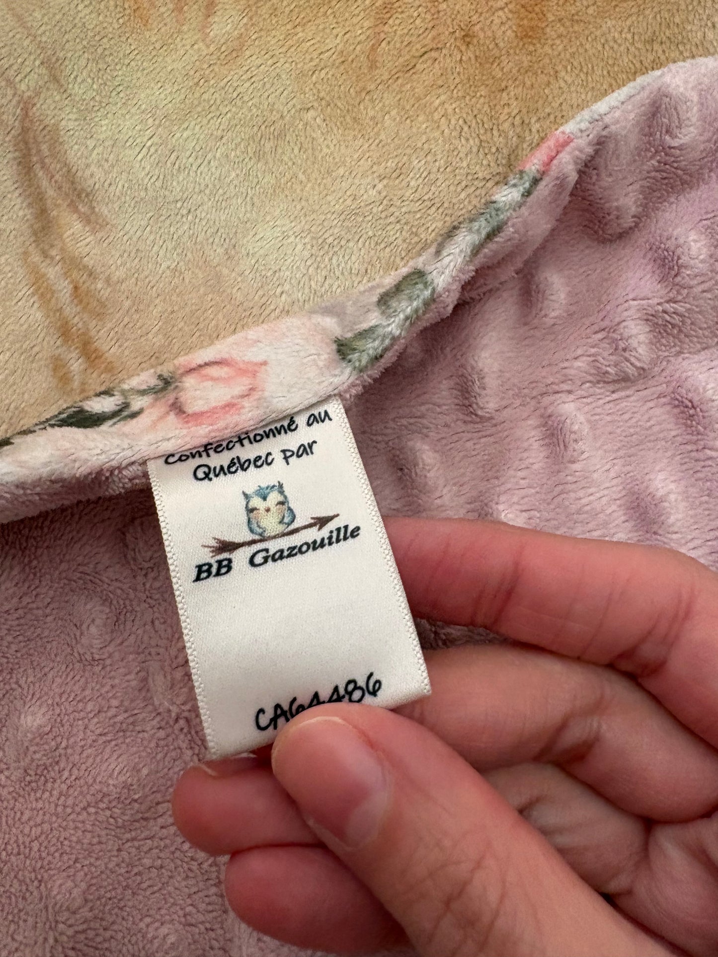 Couverture minky bb gazouille*