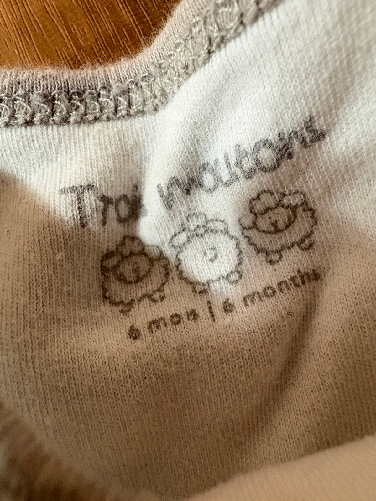 Cache couche 6 mois trois mouton (cmb)