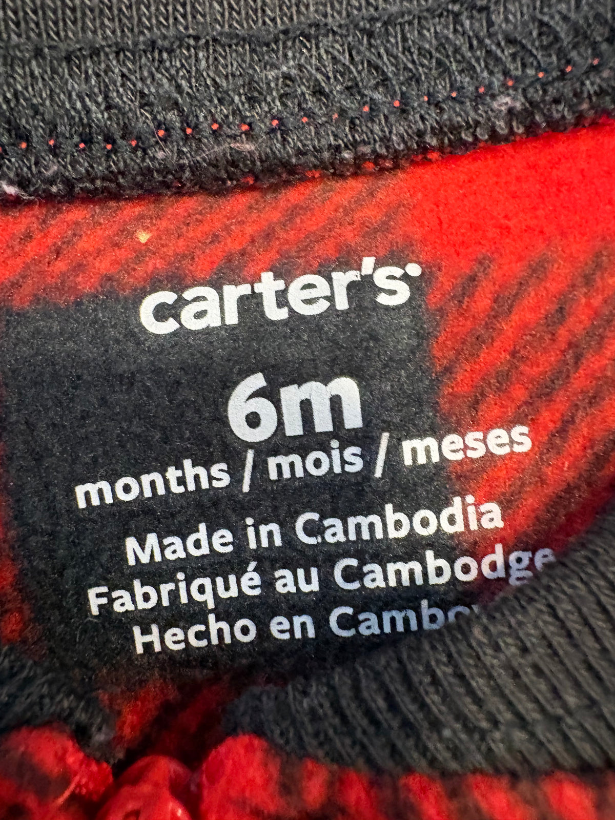 Pyjama carter's 6 mois (cmb)