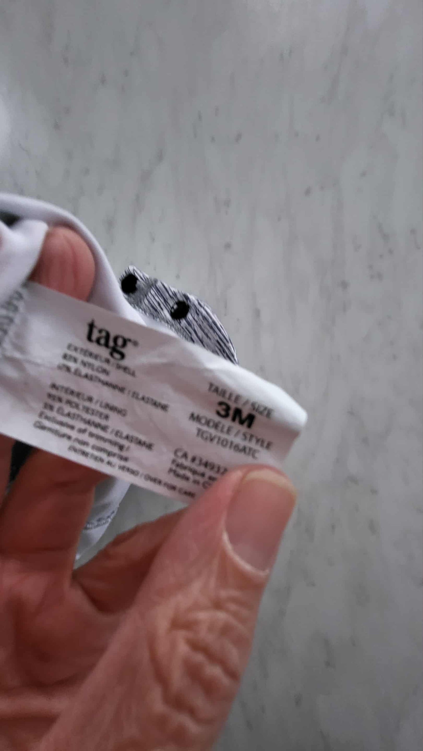 Costume de bain tag 3 mois