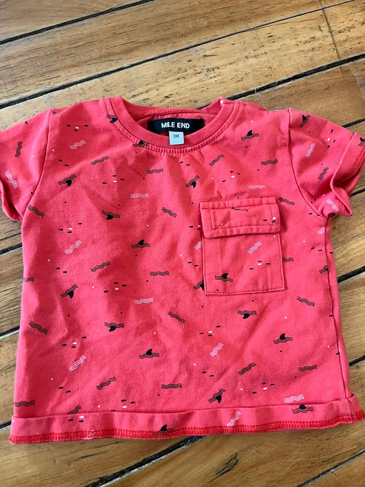 T-shirt miles 0-3 mois