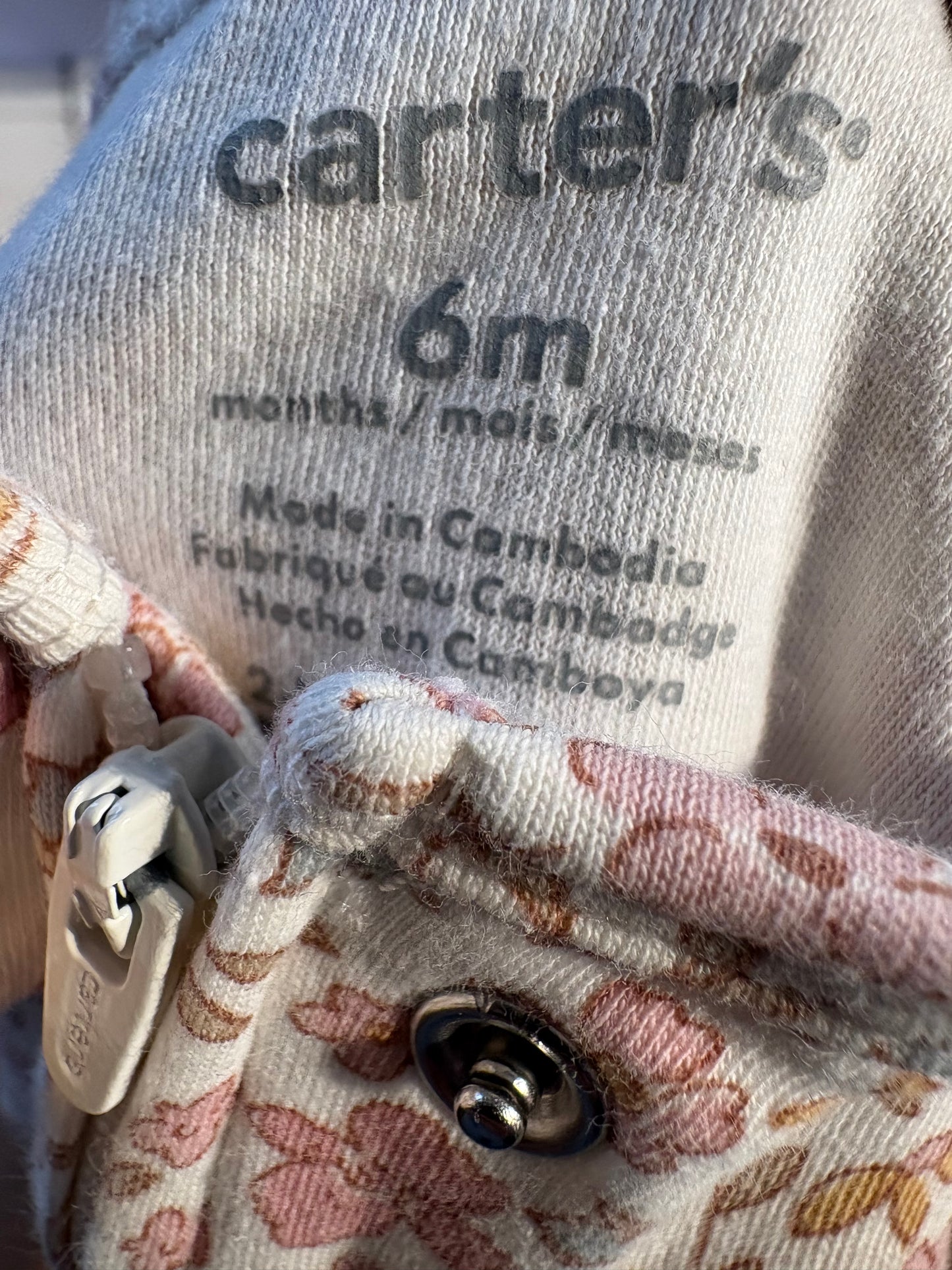 Pyjama 6 mois carter's (cmb)