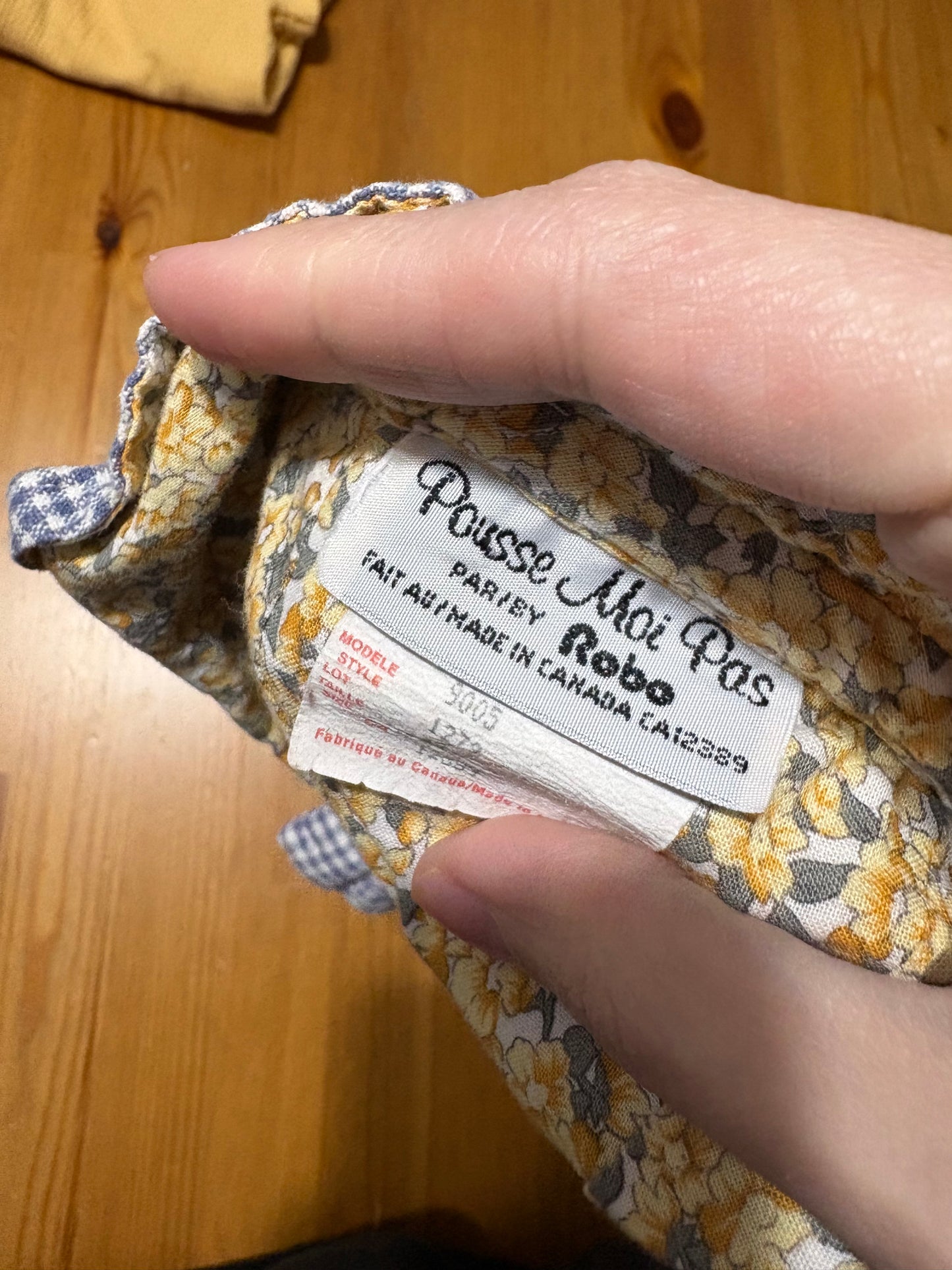 Chapeau vintage pousse moi pas 12 mois