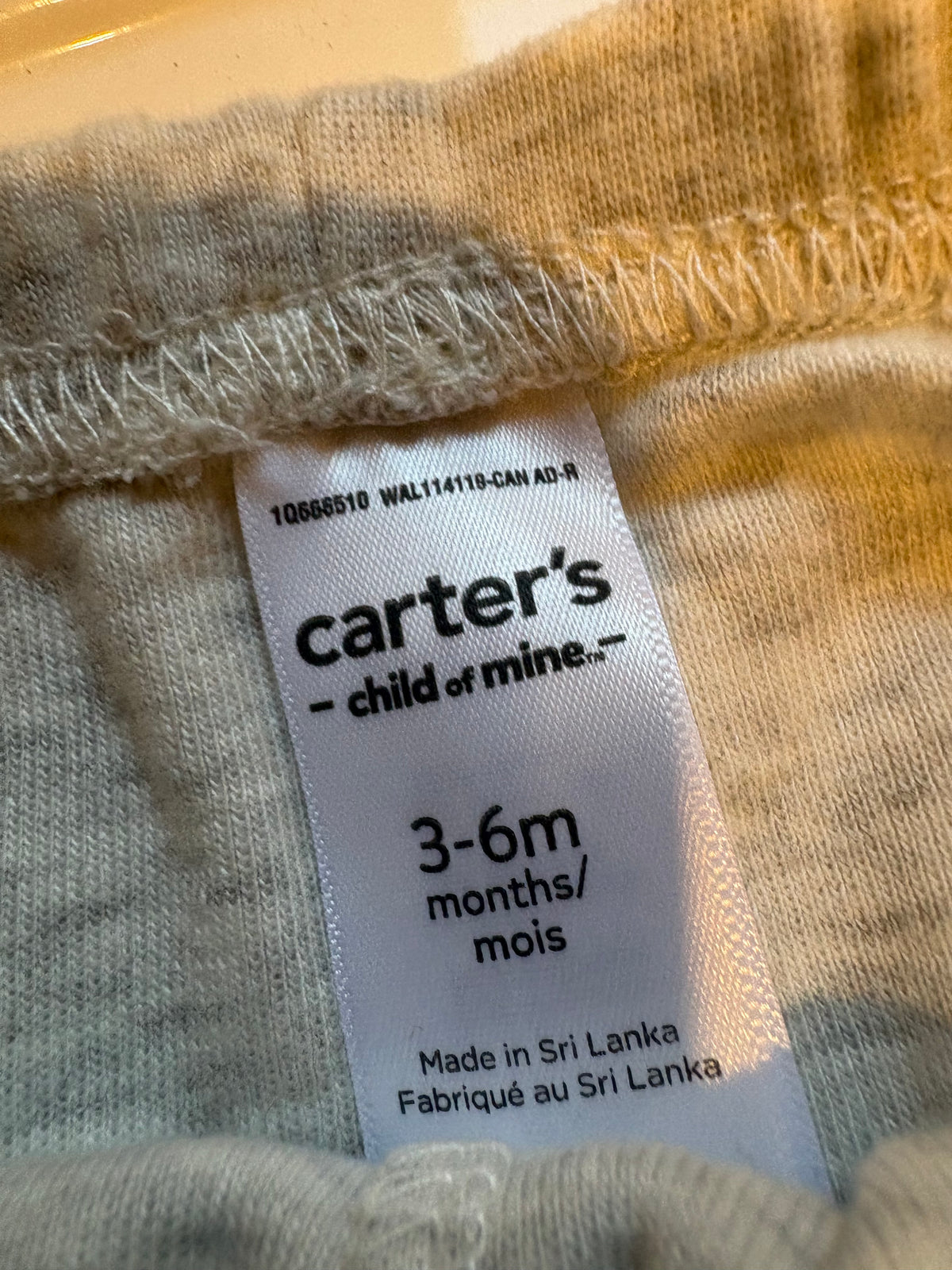 Pantalon carter's 3-6 mois unisexe (cmb)