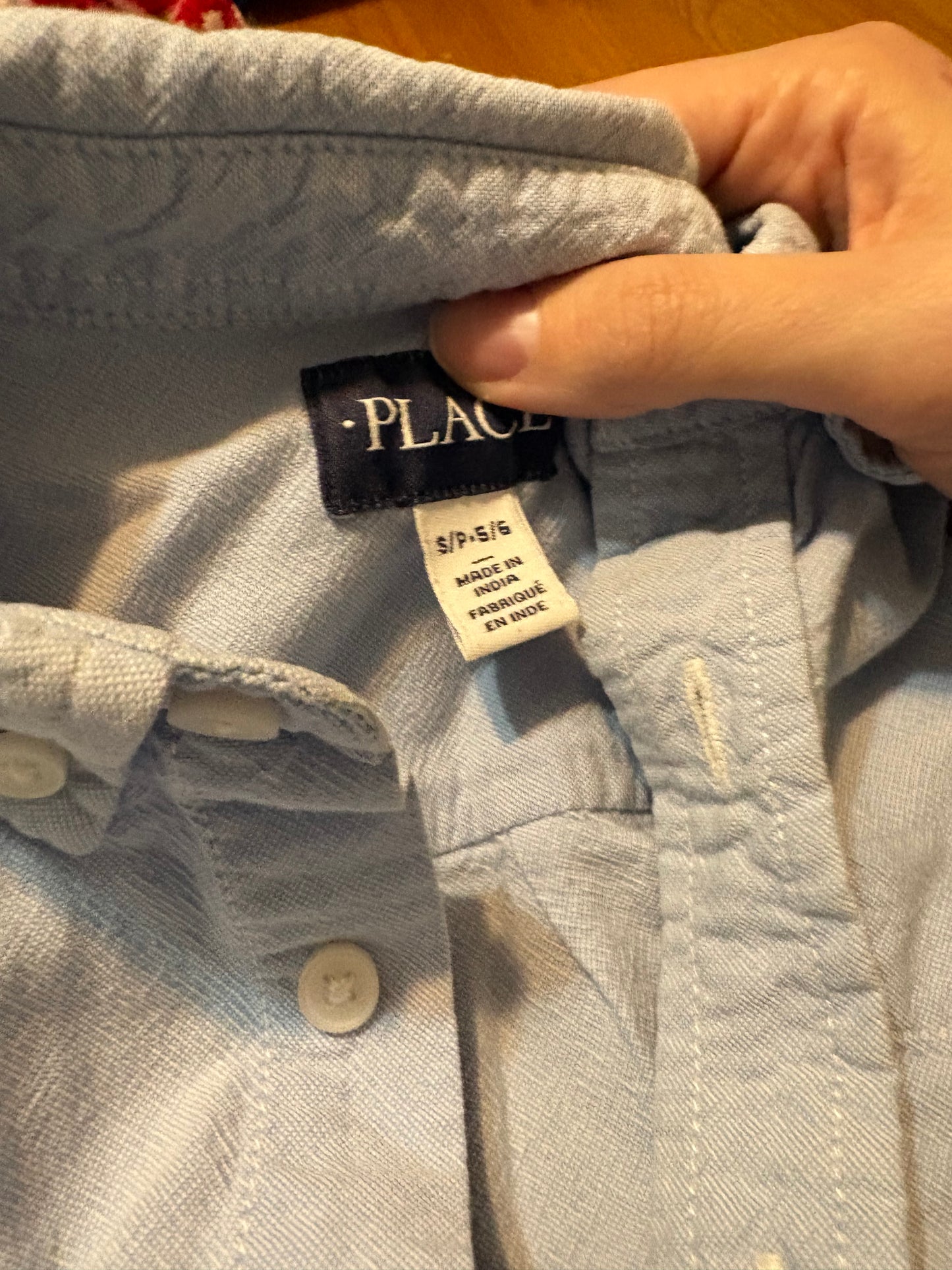 Chemise denim place 5-6 ans