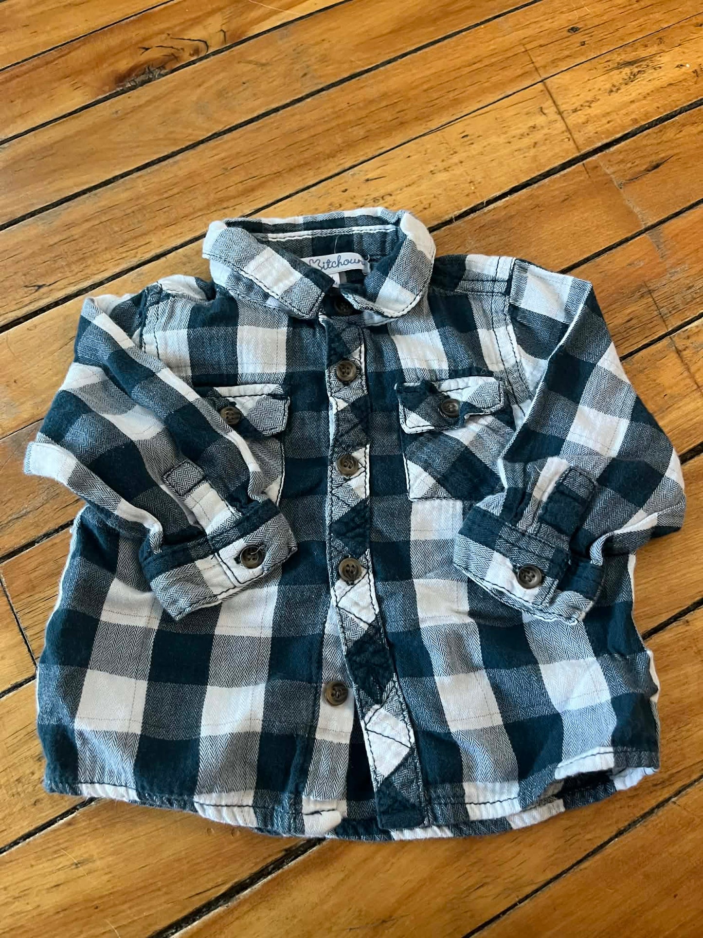 Chemise kitchoum 6 mois flanelle