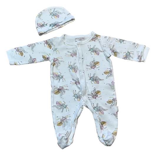 Pyjama avec bonnet watch me grown 3-6 mois