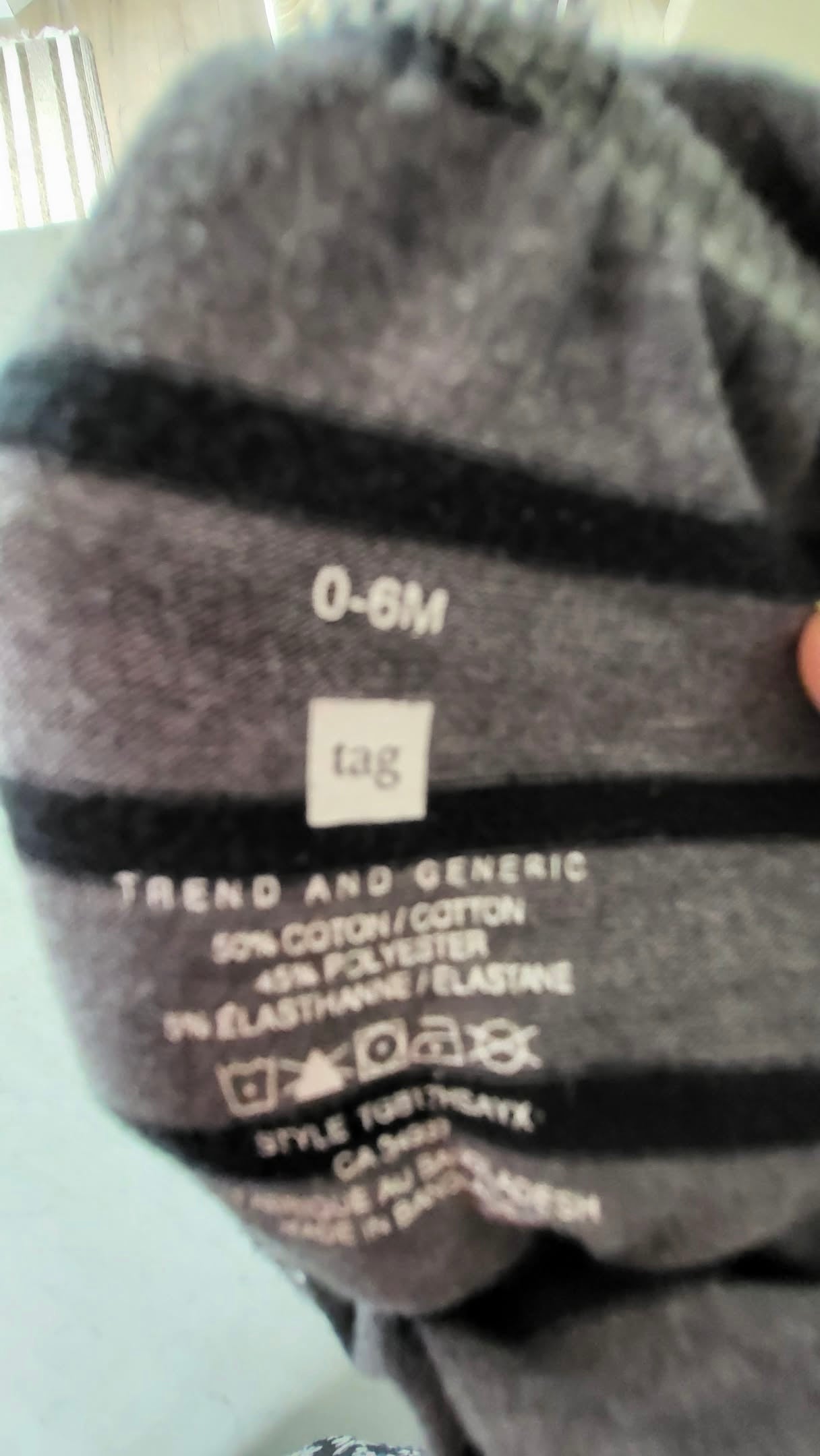 Pantalon évolutif tag 0-6 mois