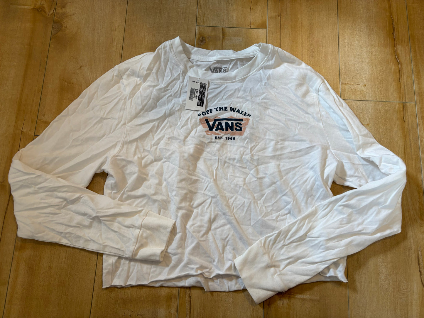 Gilet crop top vans neuf small valeur 44$