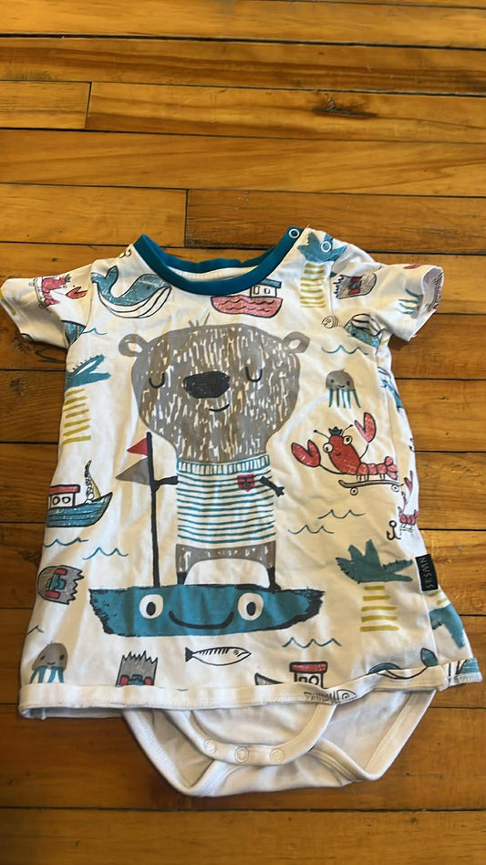 Chandail cache-couche souris mini 18-24 mois état neuf