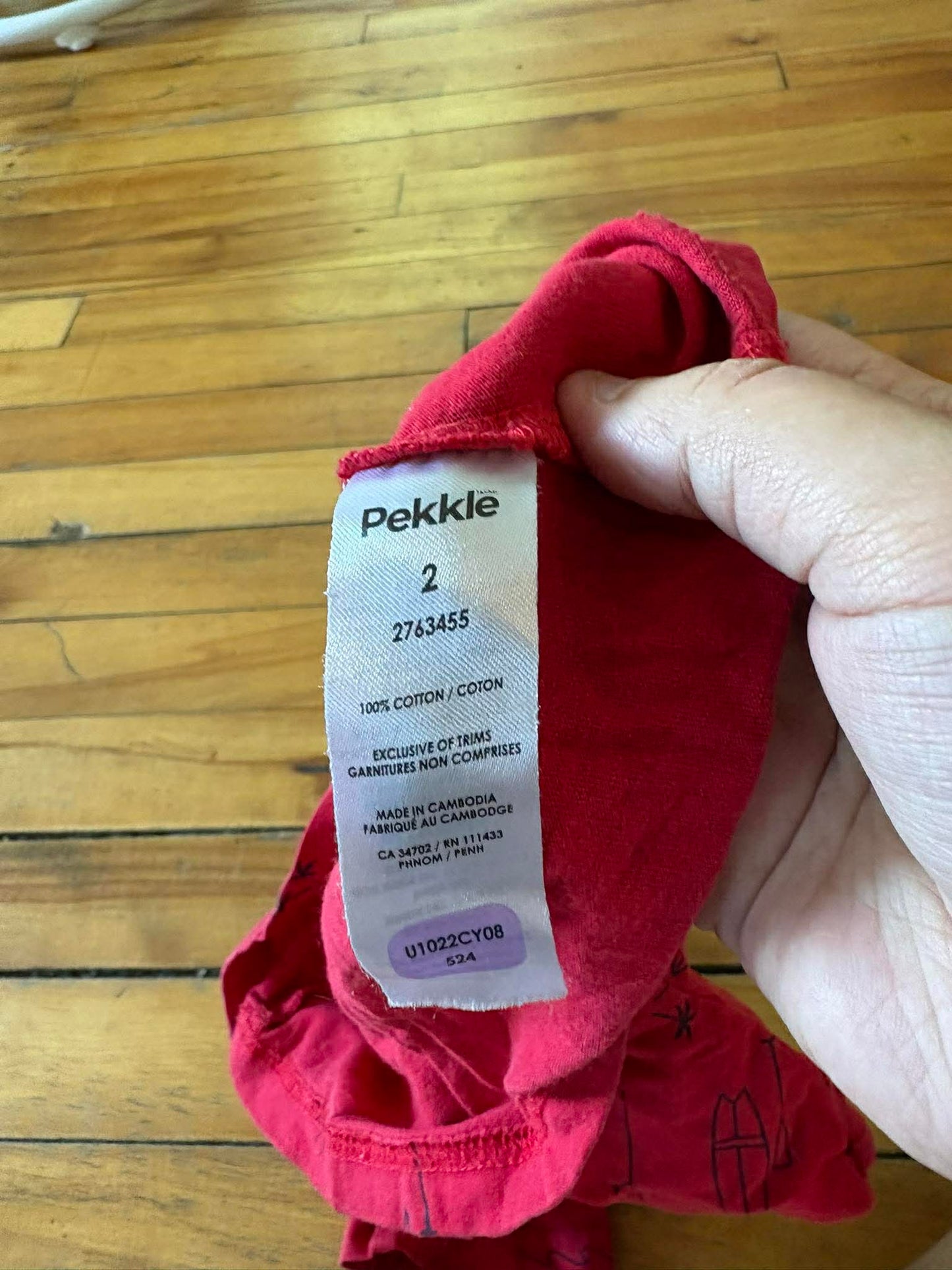 t-shirt pekkle 2 T