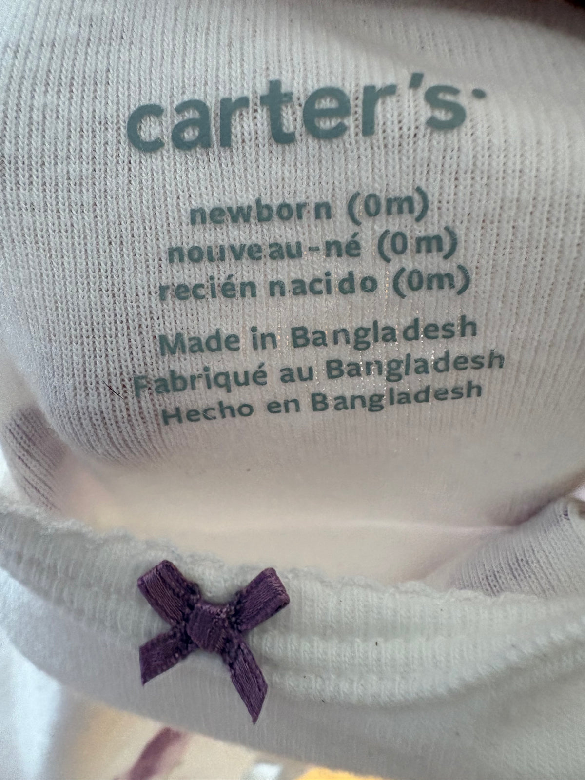 Cache couche nouveau née carter's (cmb)