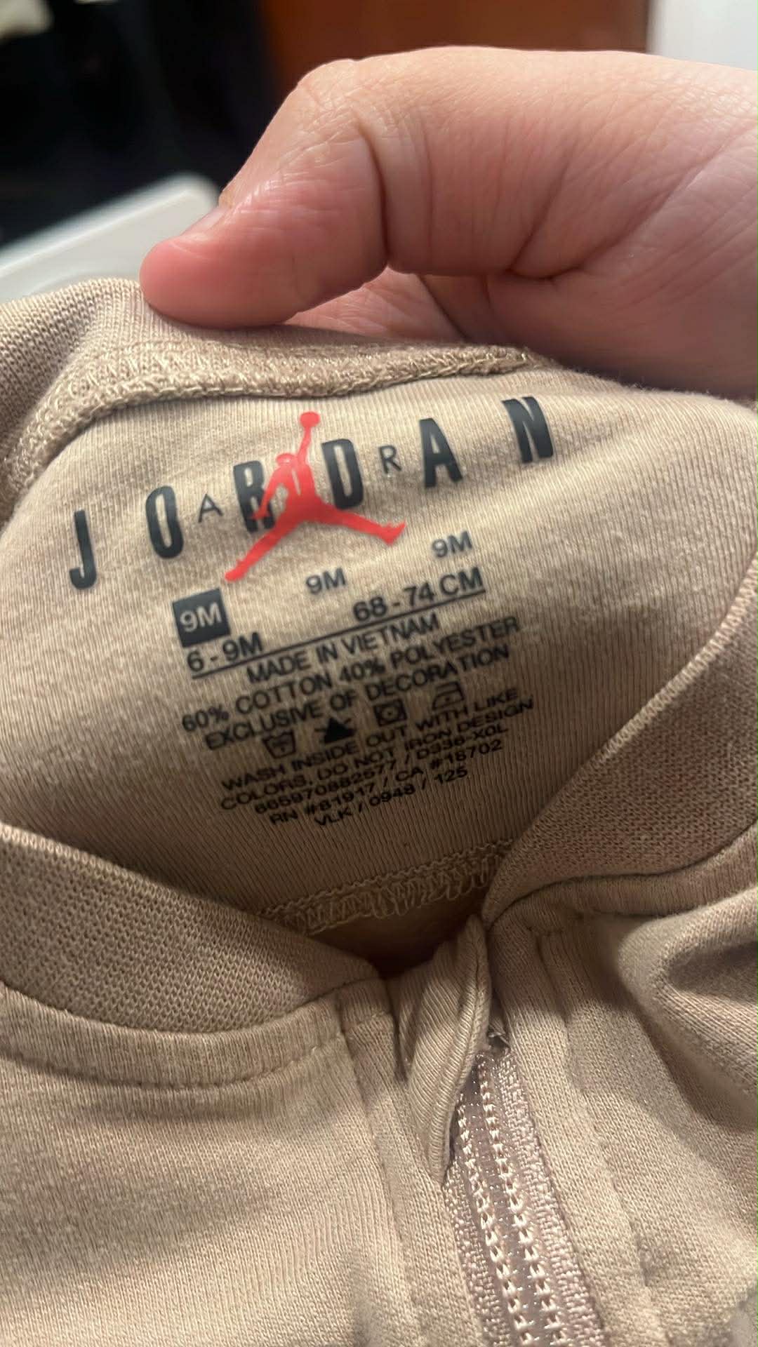 Pyjama jordan 9 mois(consignmb)
