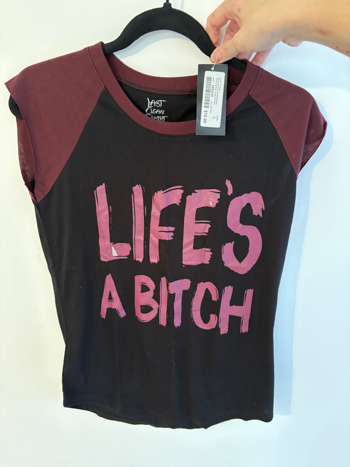 t-shirt last clean t-shirt neuf large