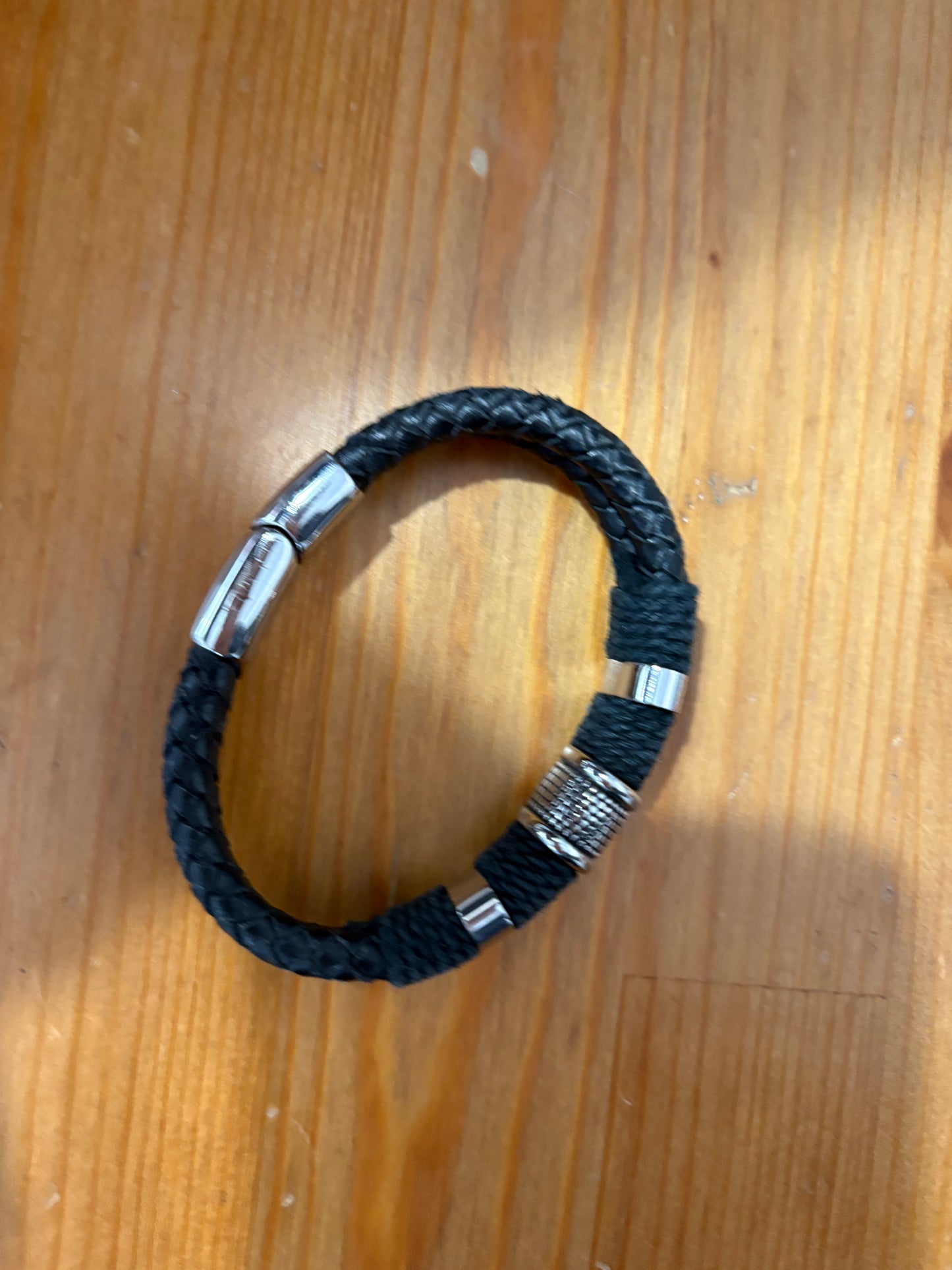 Bracelet style cuirette et stenless