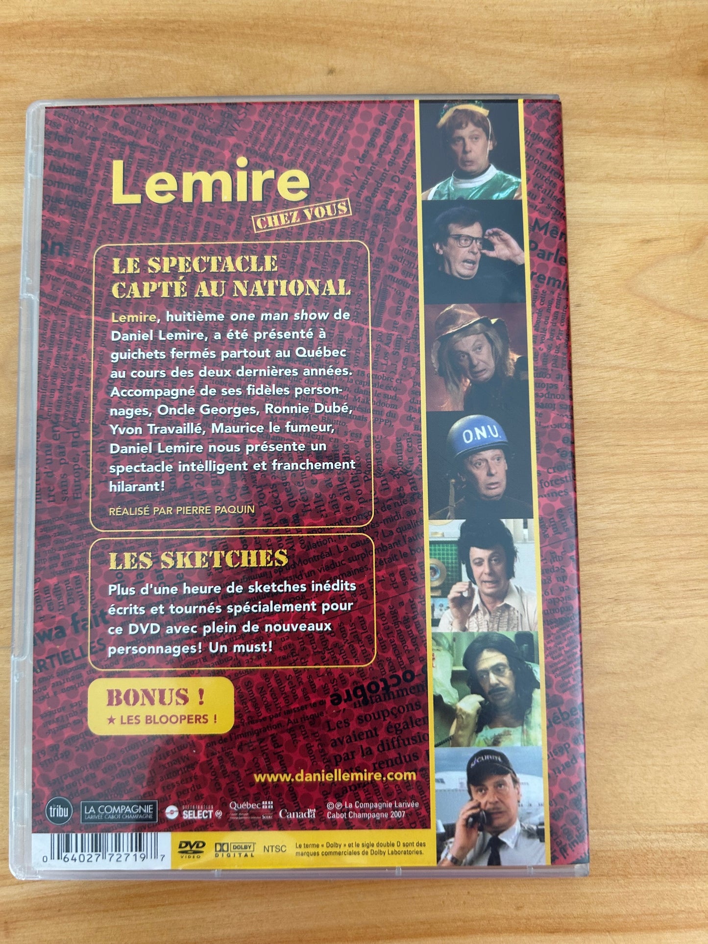 Dvd spectacle Lemire