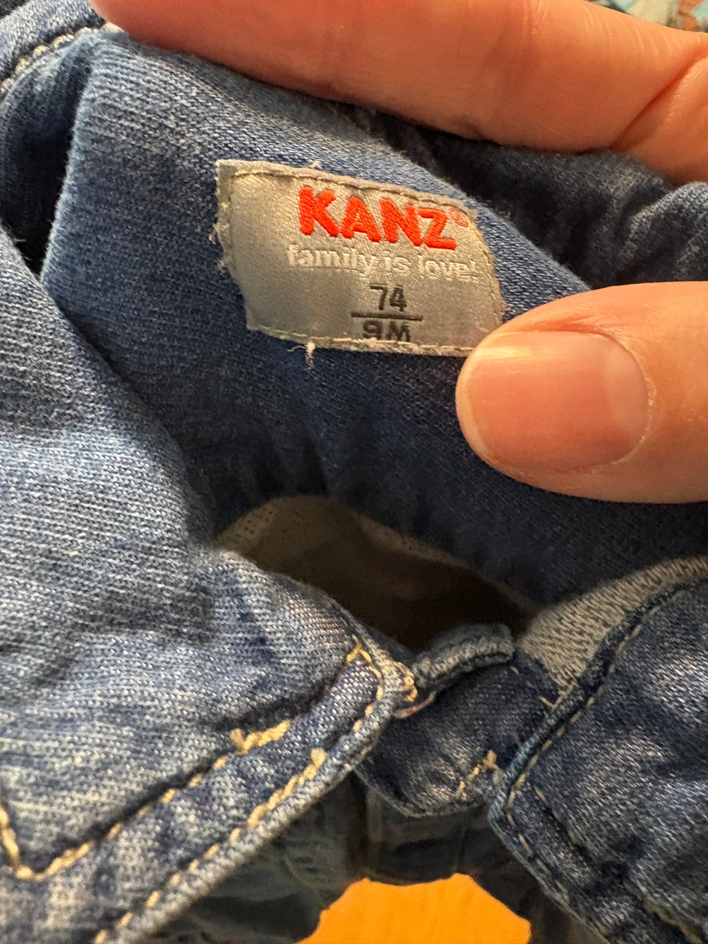 Veste jeans kans 9 mois neuf